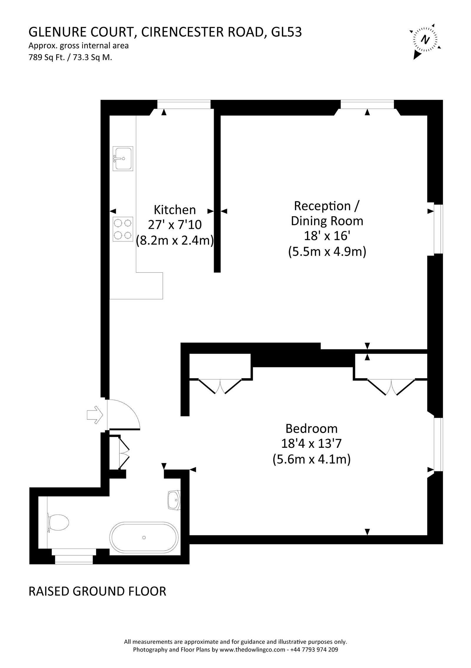 Glenure Court, 168,Flat 1, Cirencester Road, Cheltenham floorplan