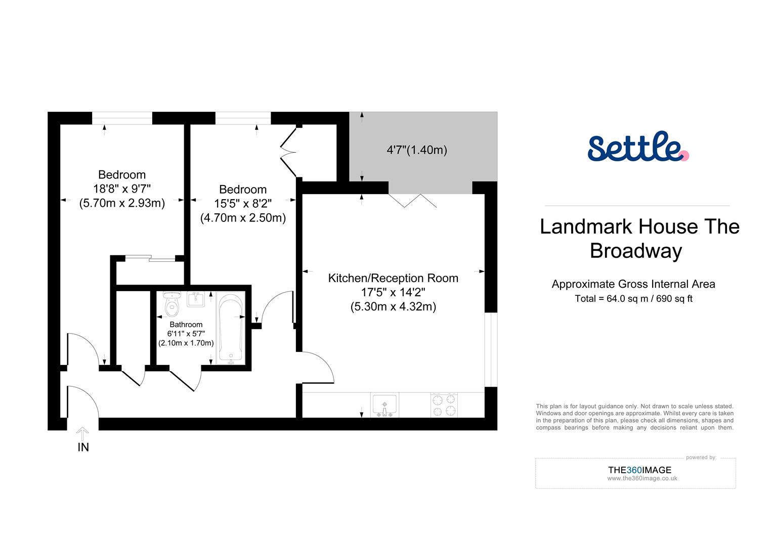 5, Landmark House, 1 The Broadway, Loughton floorplan