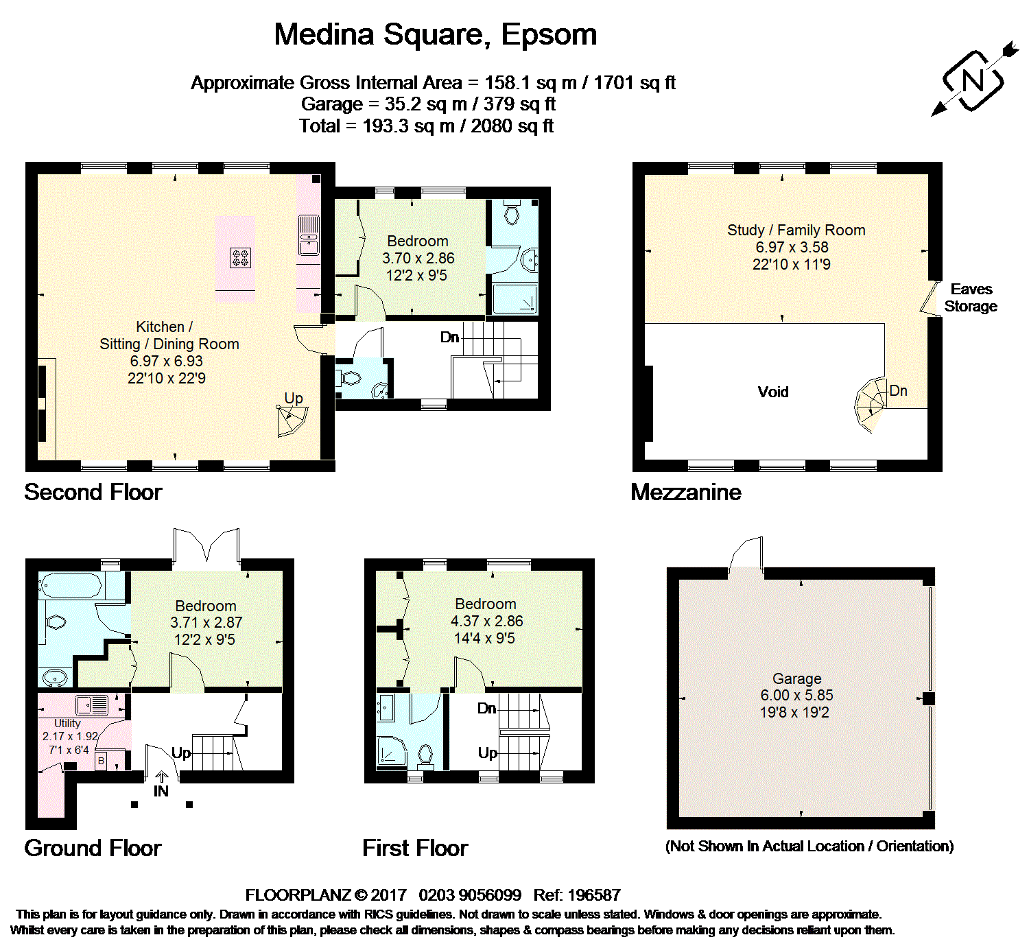 3 Bedrooms Mews house for sale in Medina Square, Epsom, Surrey KT19