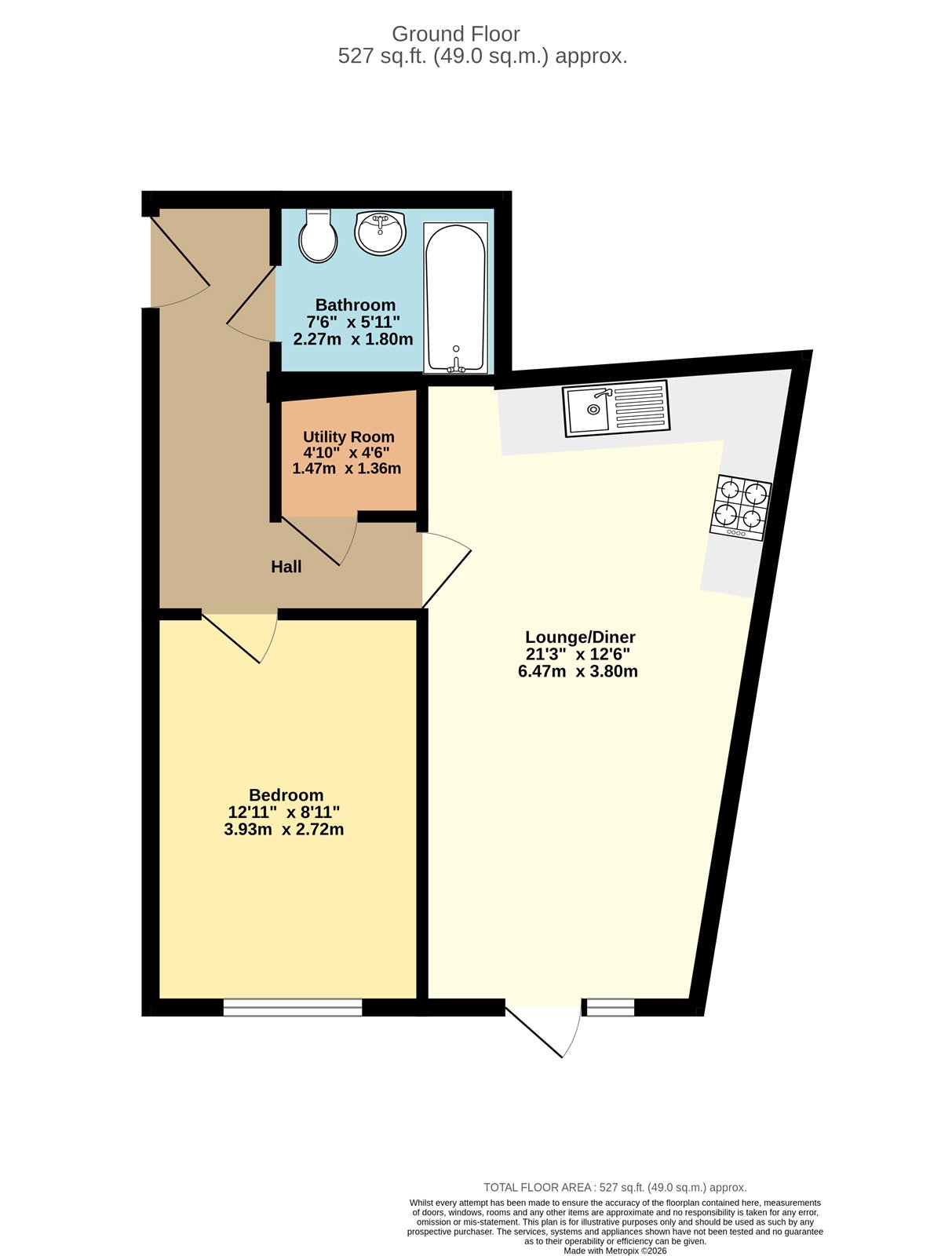Flat 23, 288, Gloucester Road, Bristol floorplan