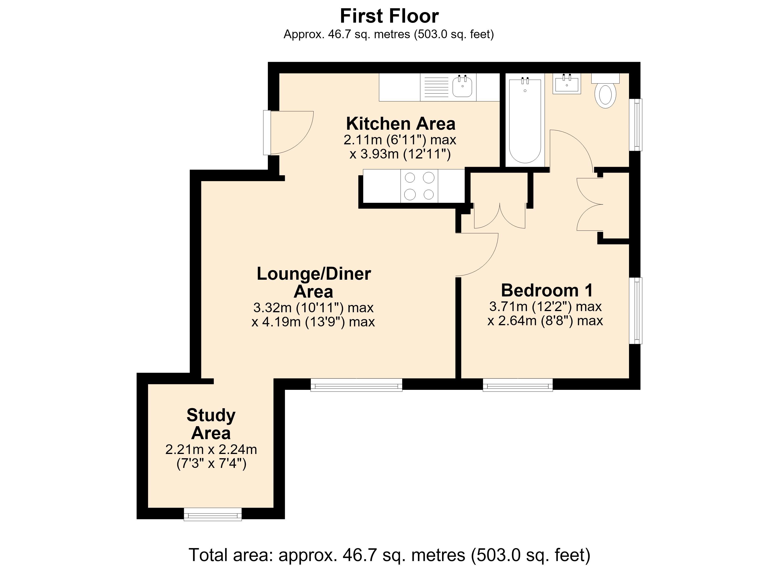43, Swan Drive, Wiltshire floorplan