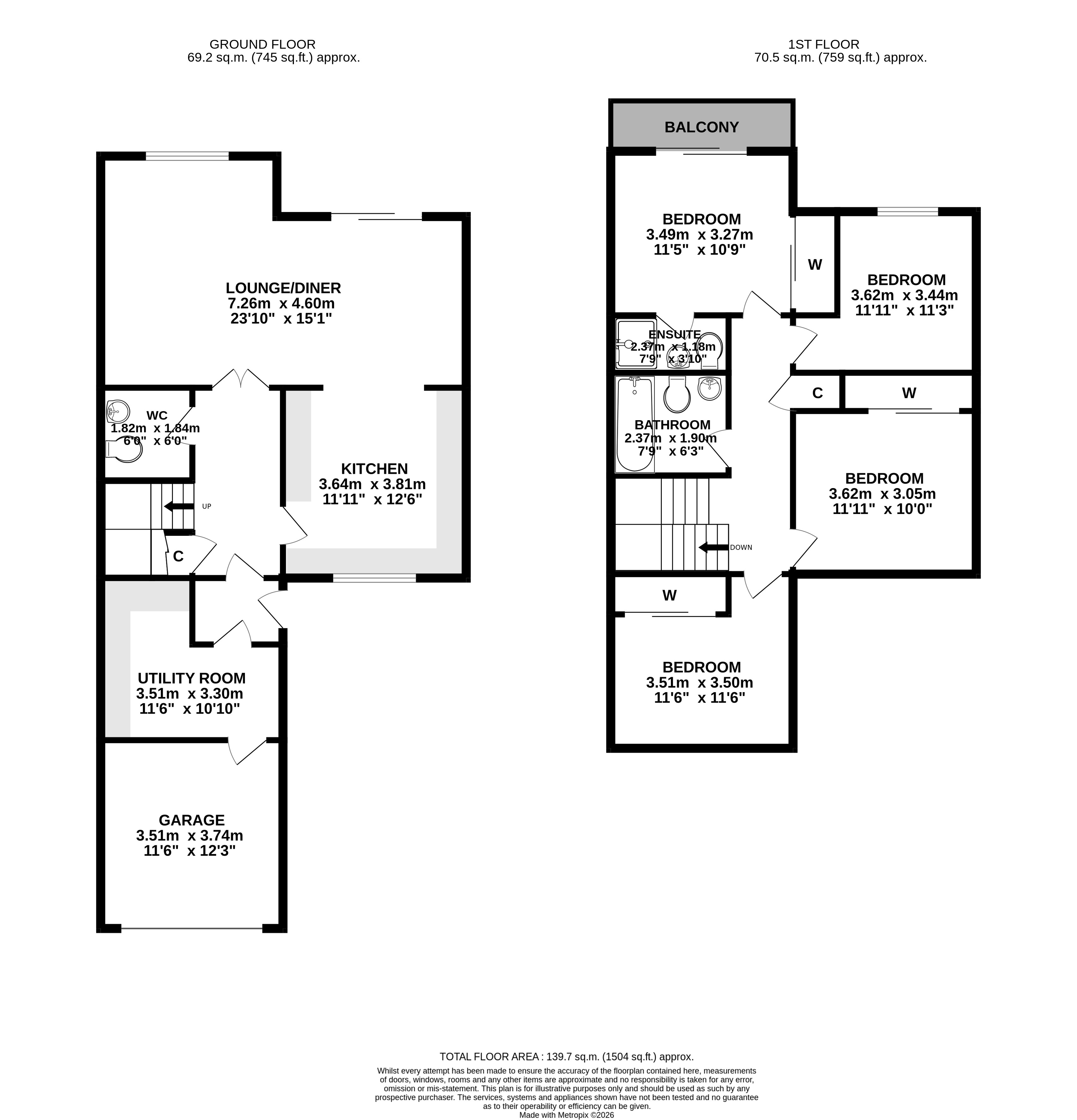24, Parkview Gardens, Arbroath floorplan