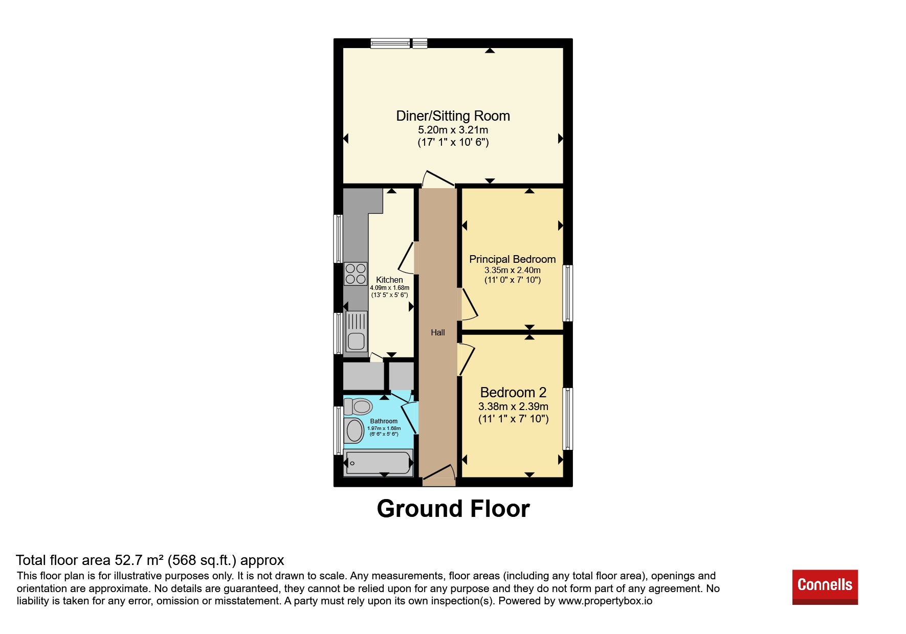 Flat 1, Elm Court, Elm Grove Road, Salisbury floorplan