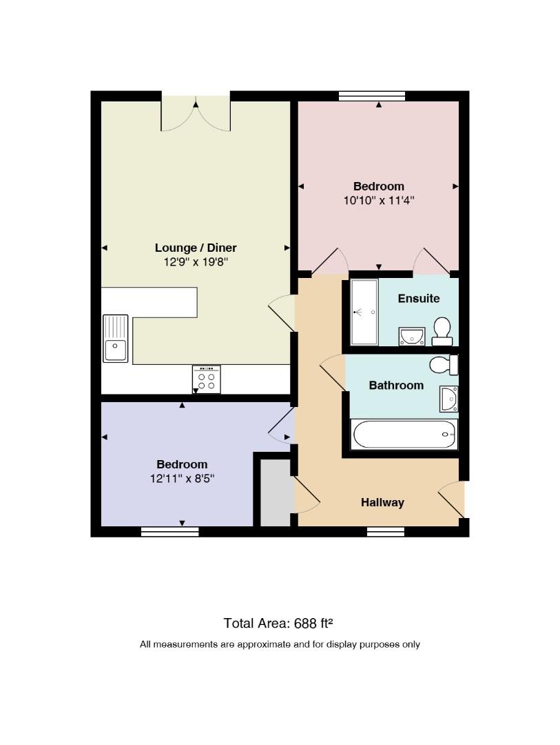 Flat 6, 81, Santa Cruz Avenue, Milton Keynes floorplan