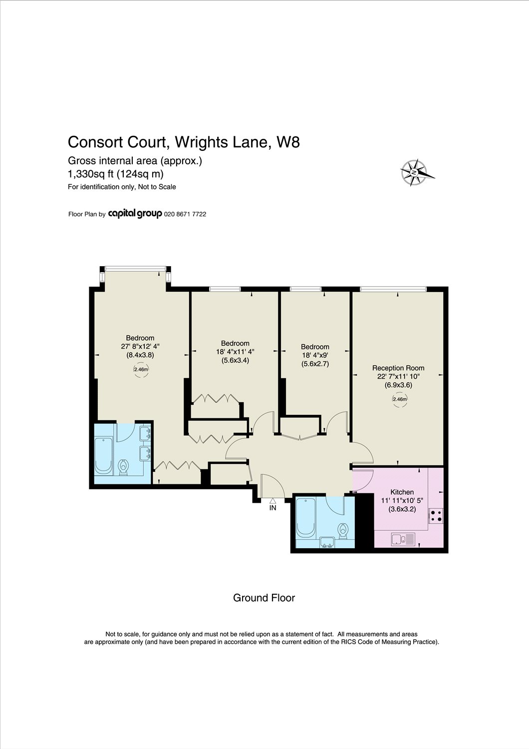 3 Bedrooms Flat for sale in Wrights Lane, Kensington, London W8