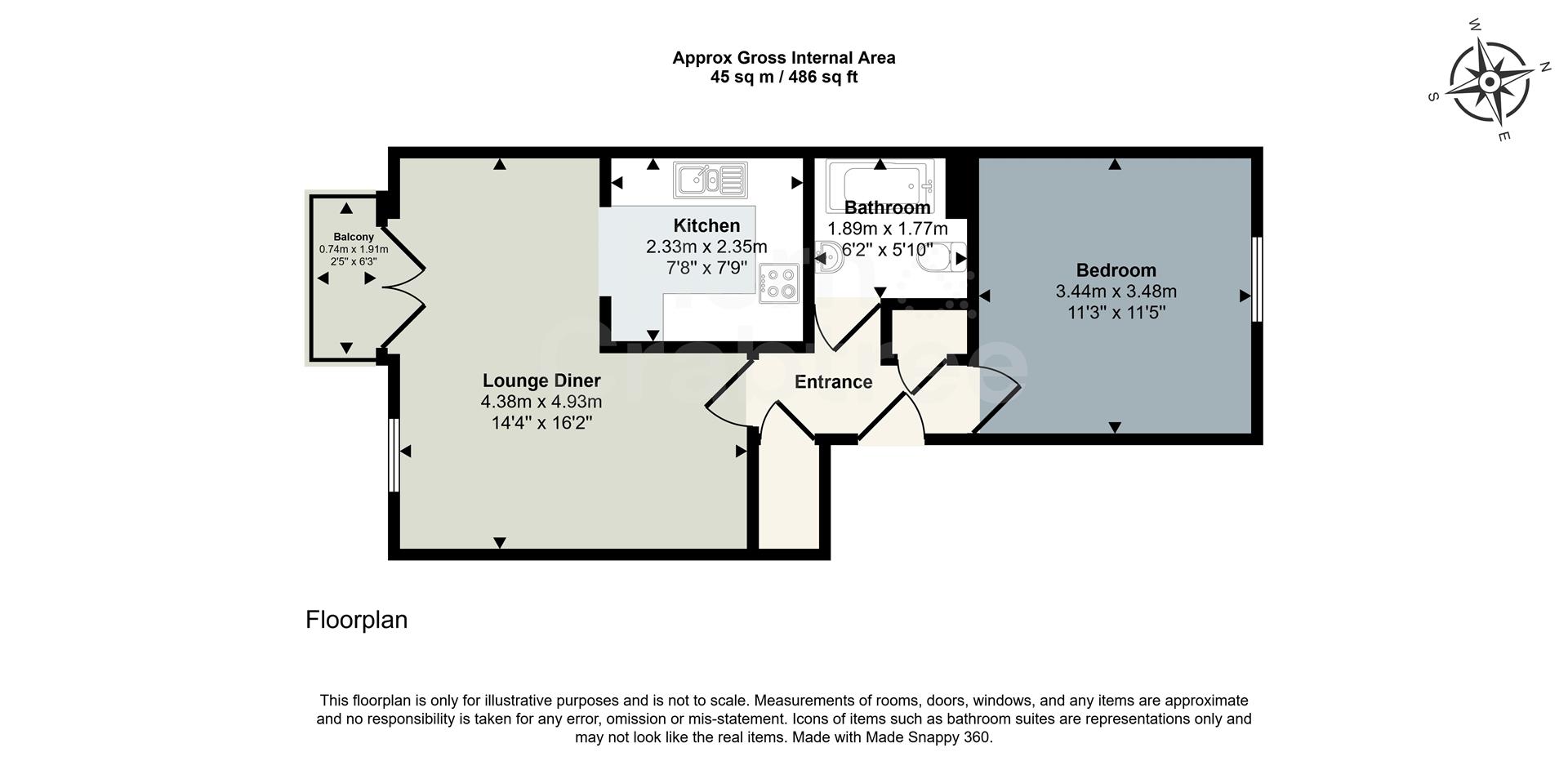 10 Clive Hall Court, Clive Road, Cardiff floorplan