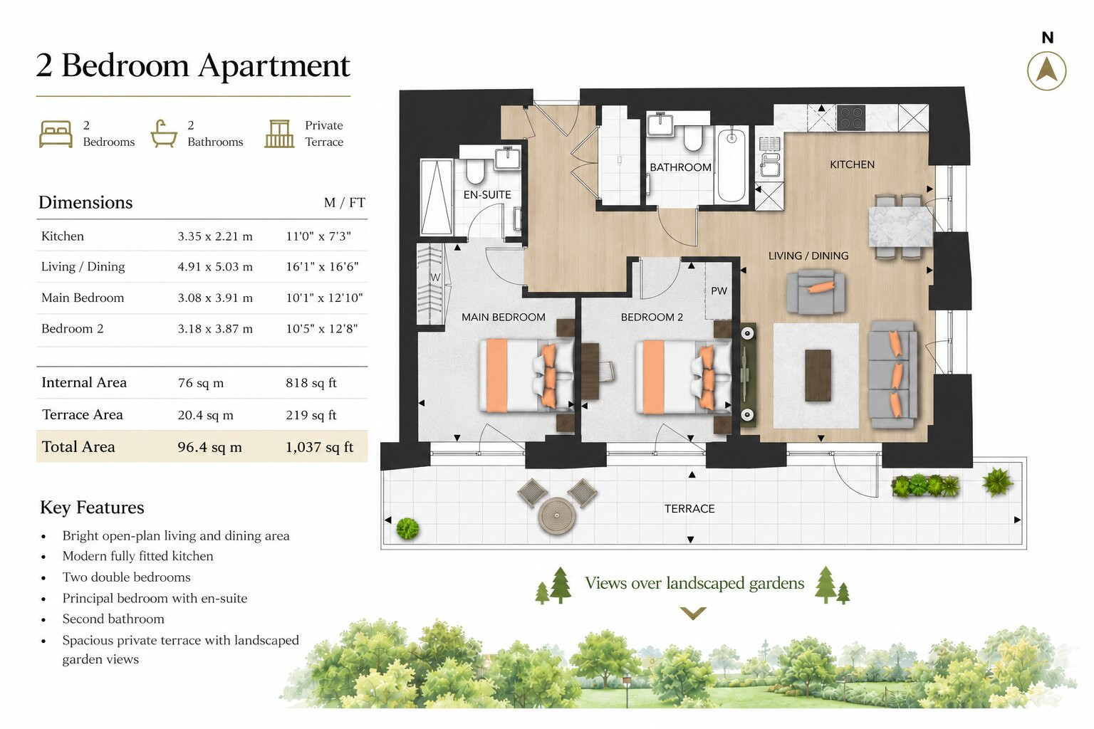 7, Darter House, Woodberry Down floorplan