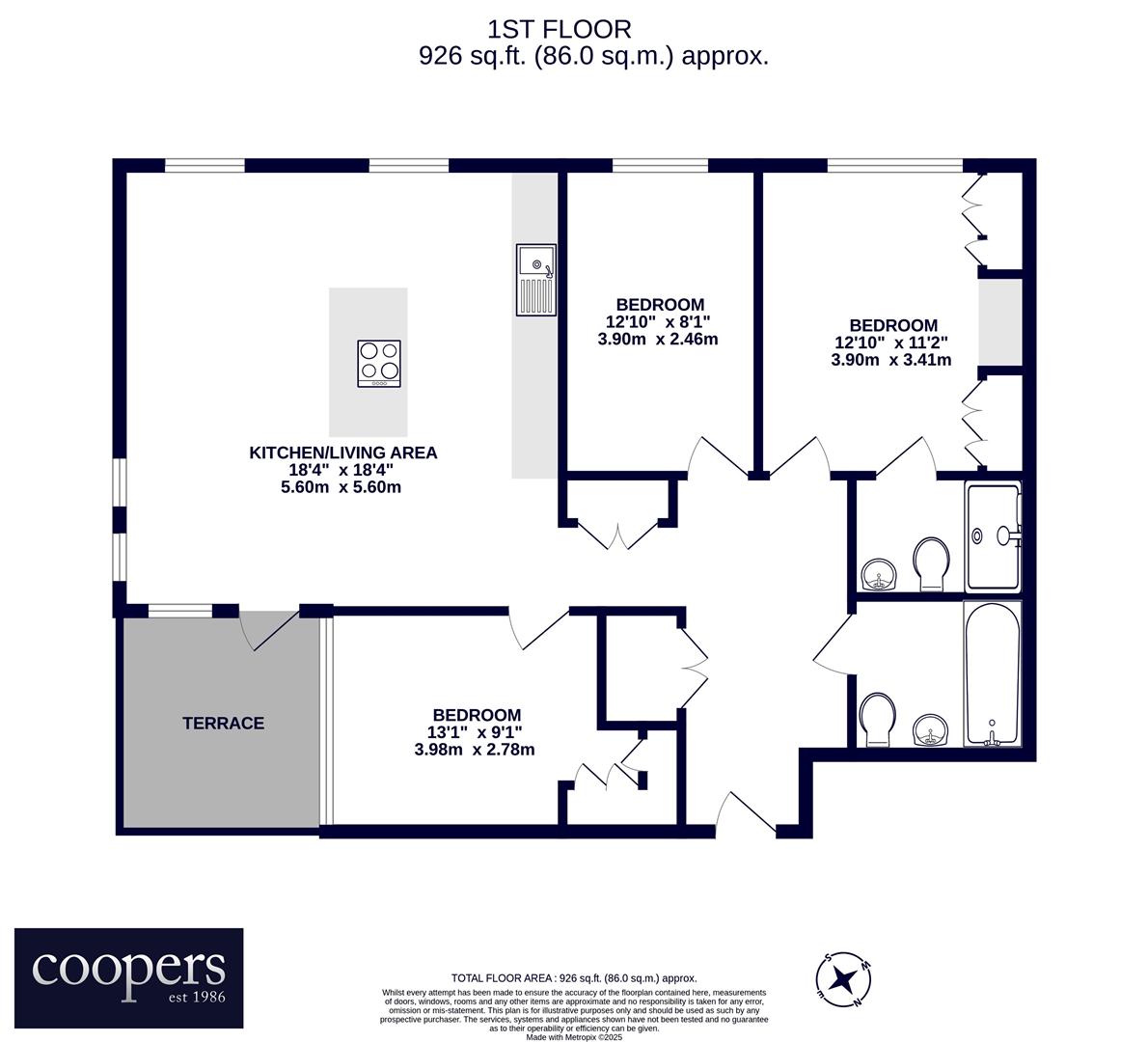 9 Foster House, Hornchurch Road, Uxbridge floorplan