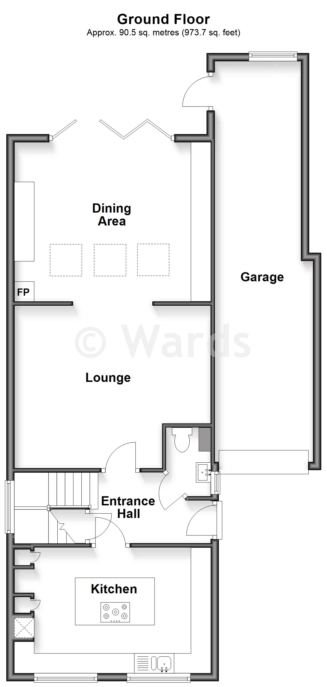 Elenore, Shrubcote, Tenterden floorplan