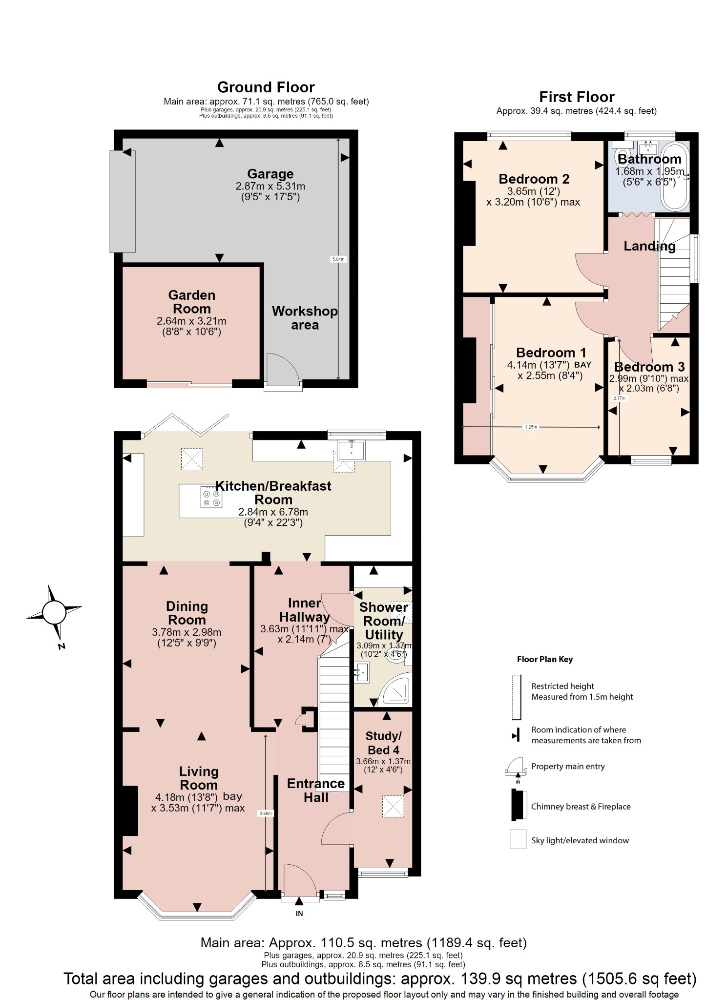 243 Snakes Lane East, Woodford Green, Greater London floorplan