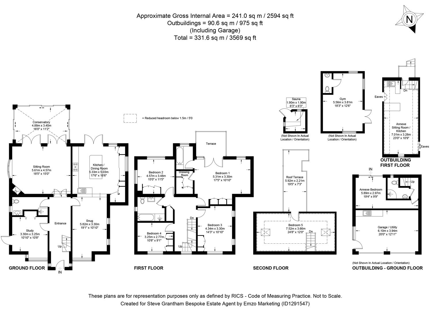 Four Winds, Roads Hill, Catherington floorplan