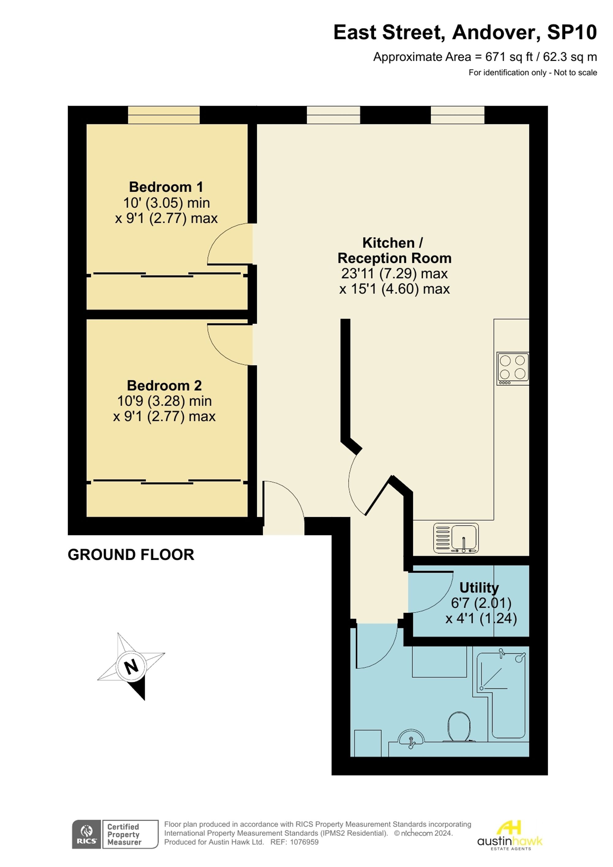 Flat 11, Eastgate House 5-7 East Street, Andover floorplan