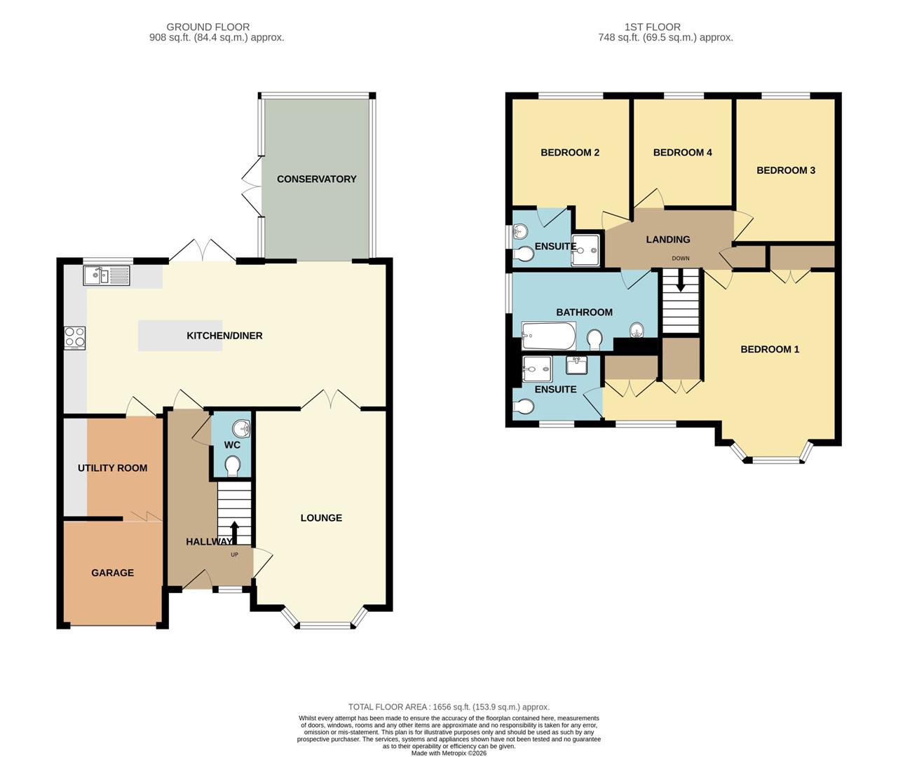 11, Hereford Way, Rugeley floorplan