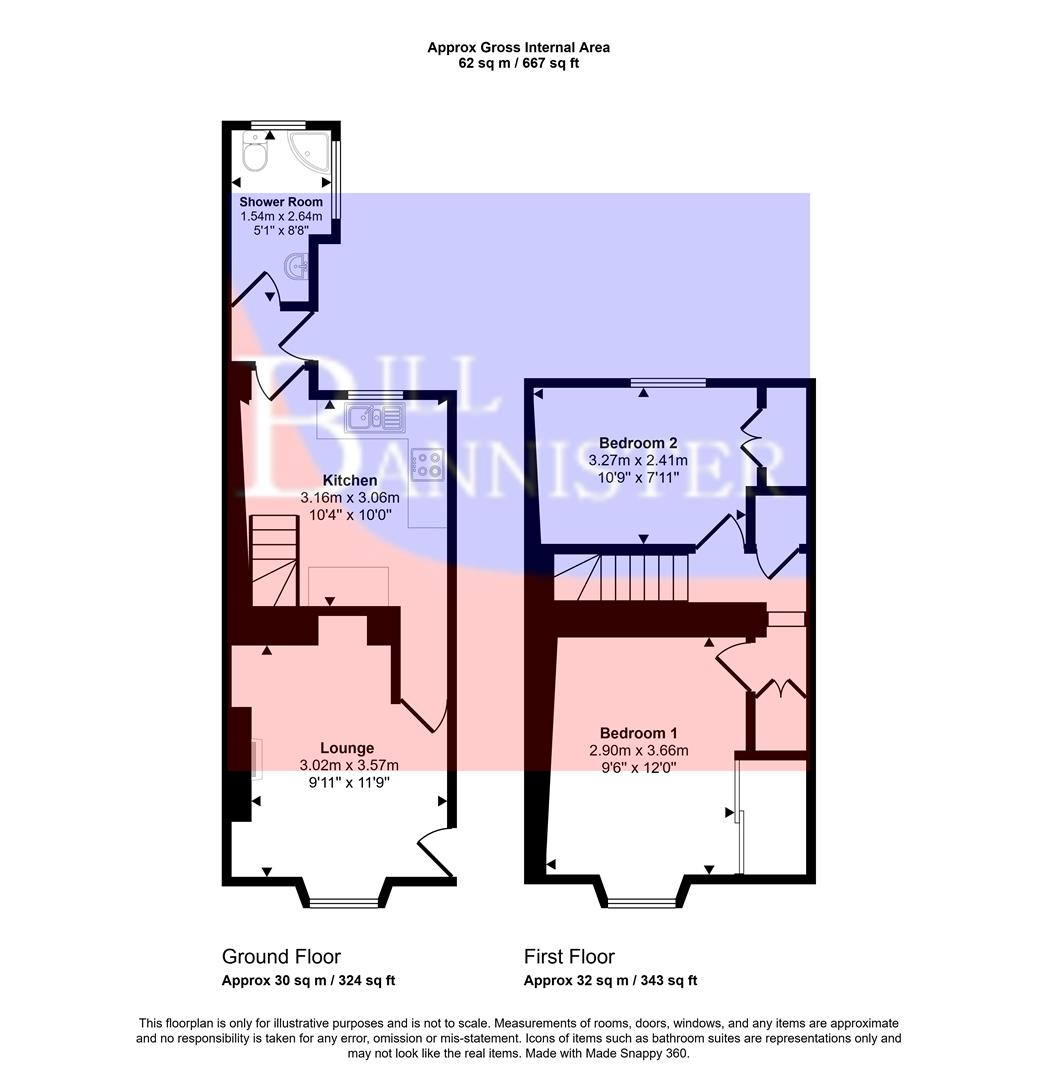 32B, Blights Row, Redruth floorplan
