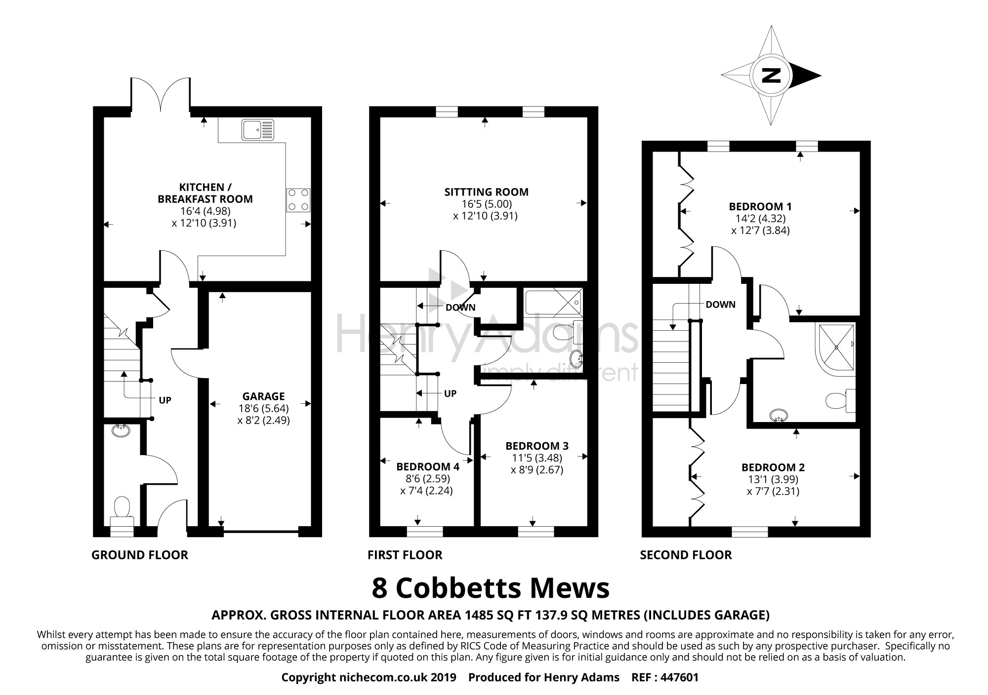 4 Bedrooms Semi-detached house for sale in Cobbetts Mews, Pulborough RH20