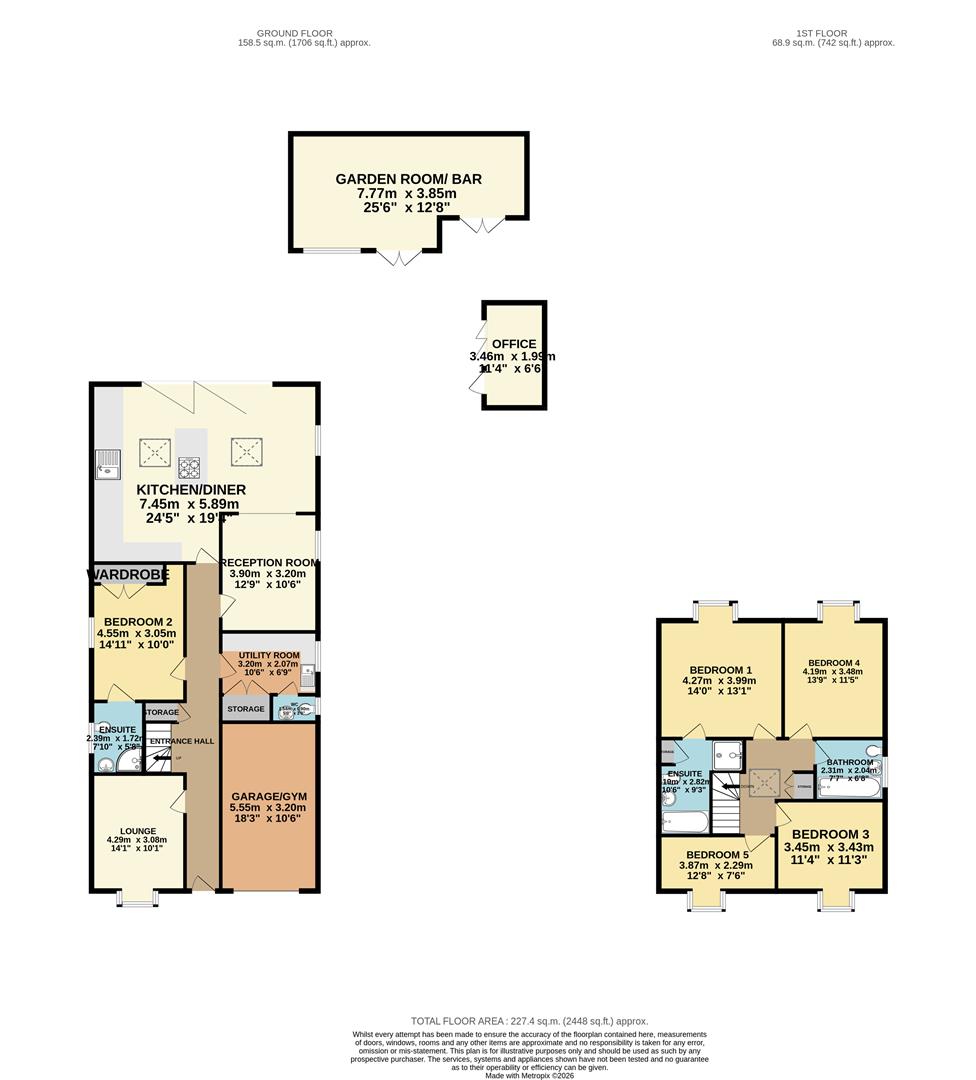 41A, Priory Avenue, Harlow floorplan