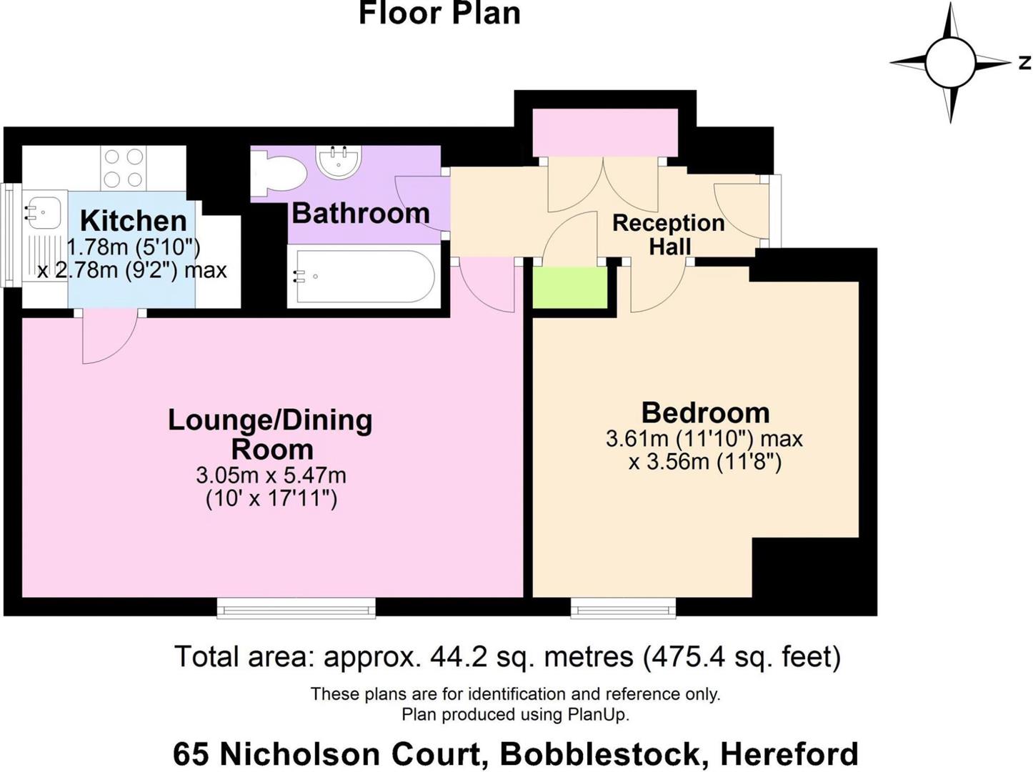 65, Nicholson Court, Hereford floorplan