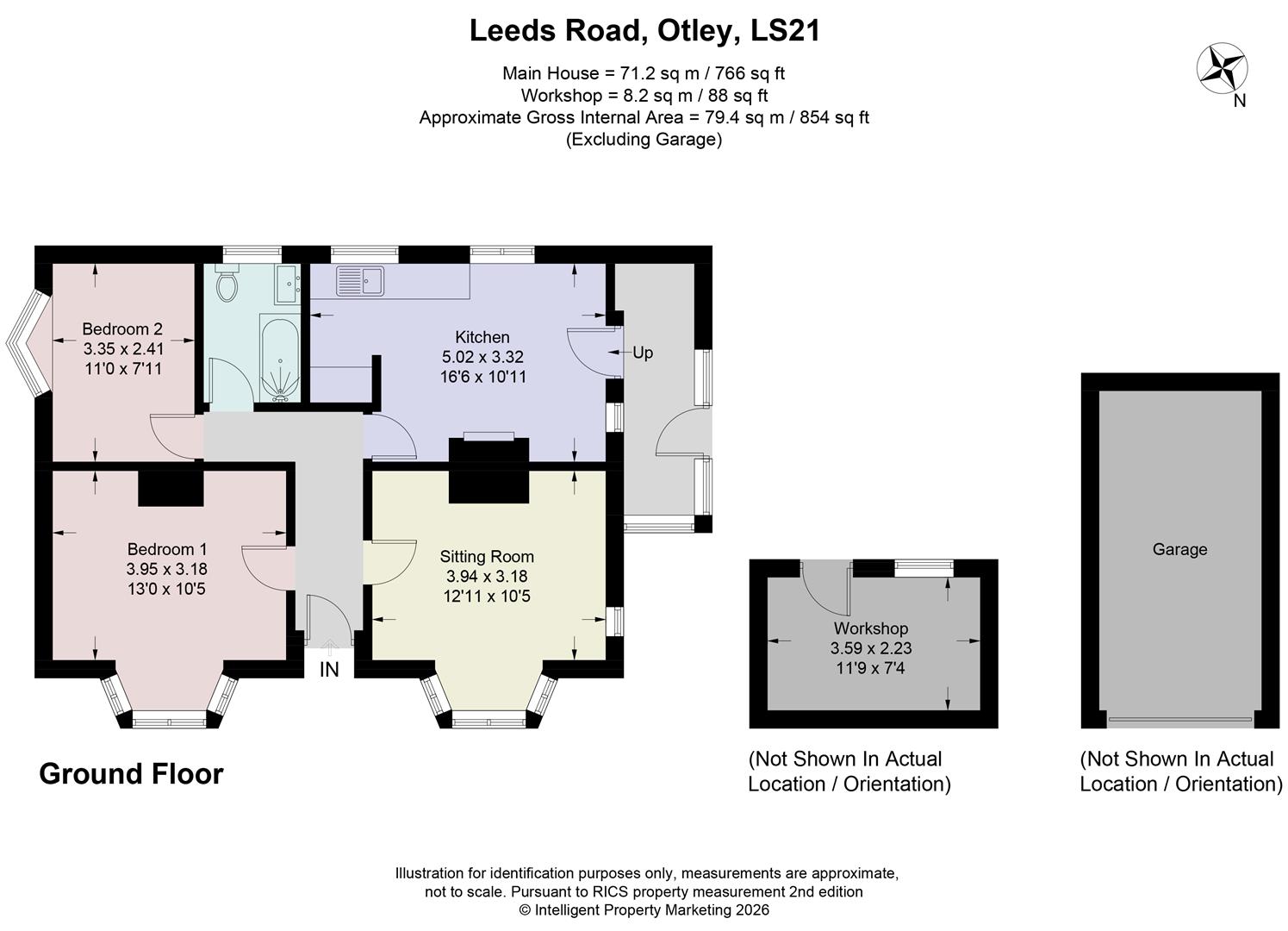 75, Leeds Road, Otley floorplan