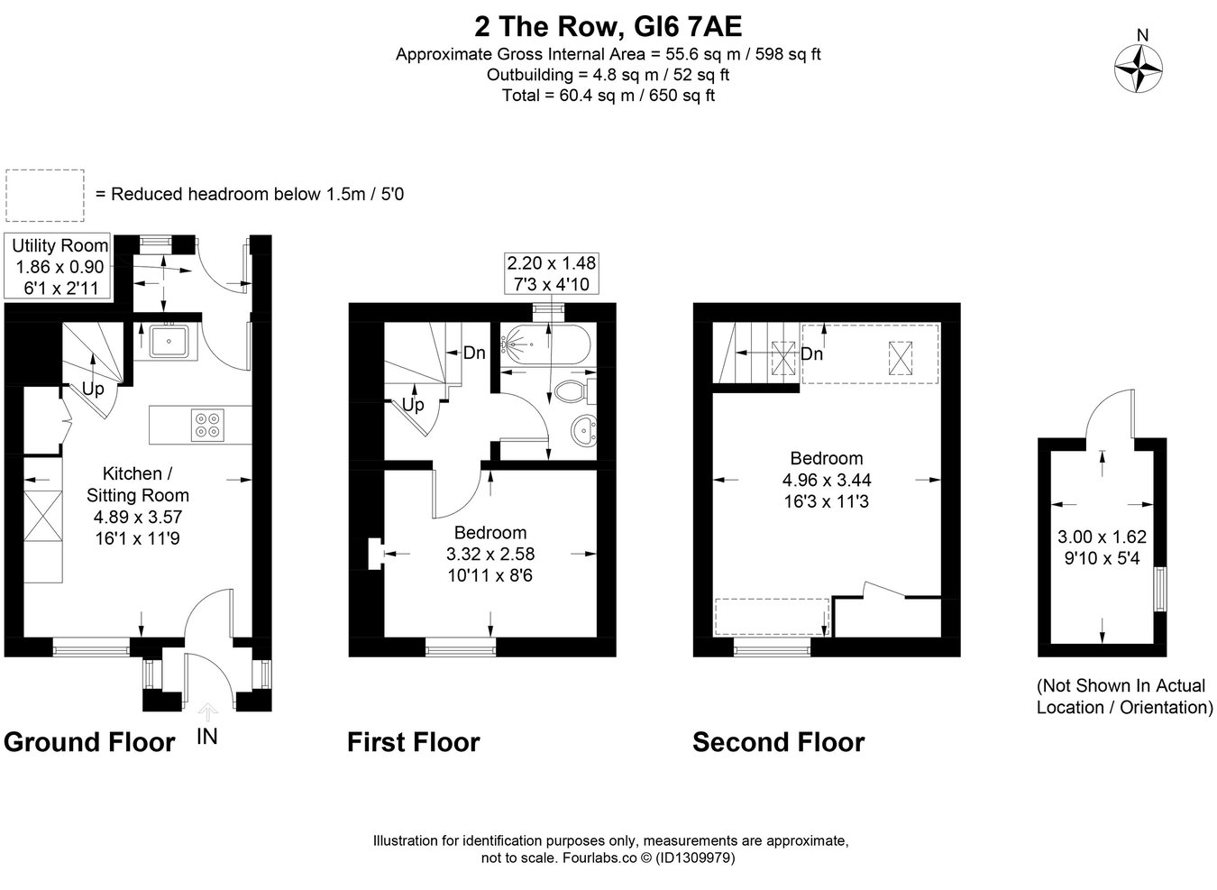 2 The Row, Mount Pleasant, Stroud floorplan