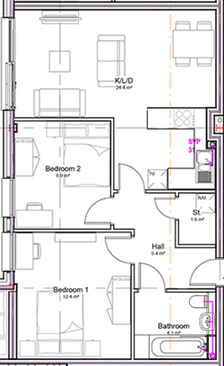 Unit 69 Willow Court,, Willow Court, Salford floorplan