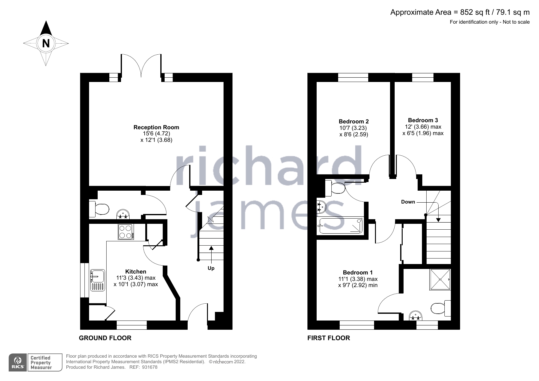 Moses Mead, Ridgeway Farm, Swindon, Wiltshire SN5, 3 bedroom semi