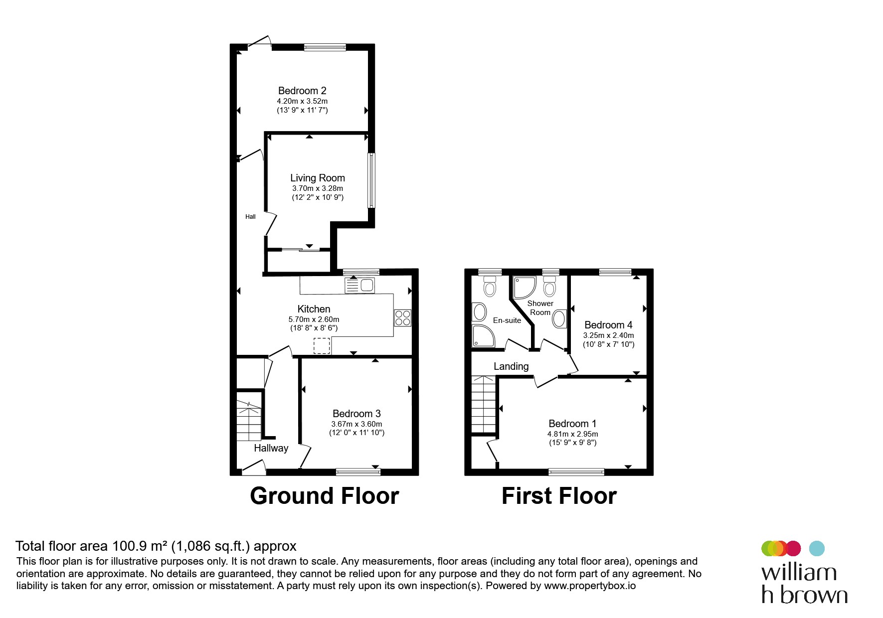 1a, Tower Road, Ware floorplan