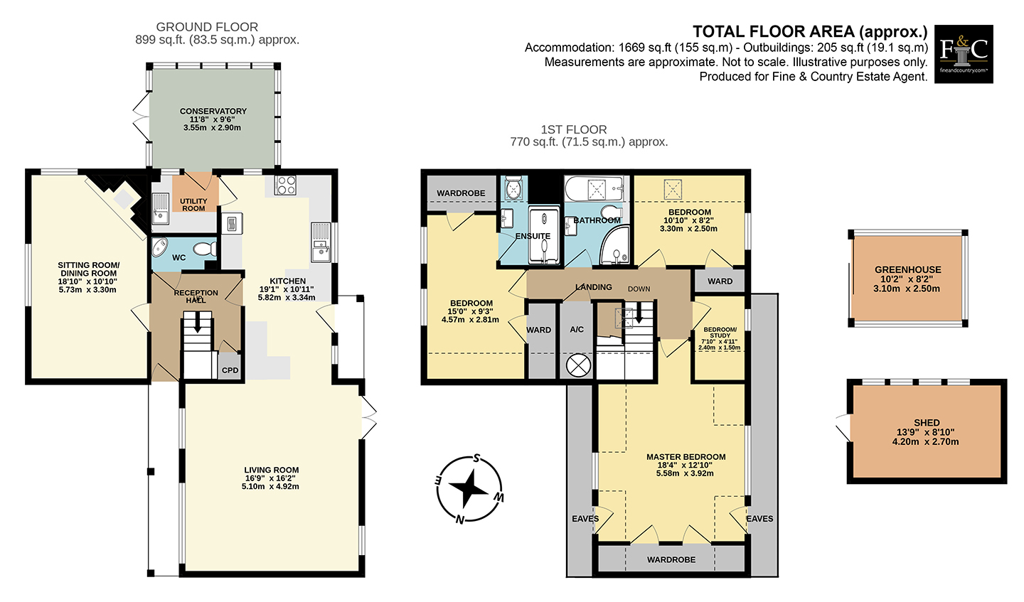 Oak House, The Green, Diss floorplan