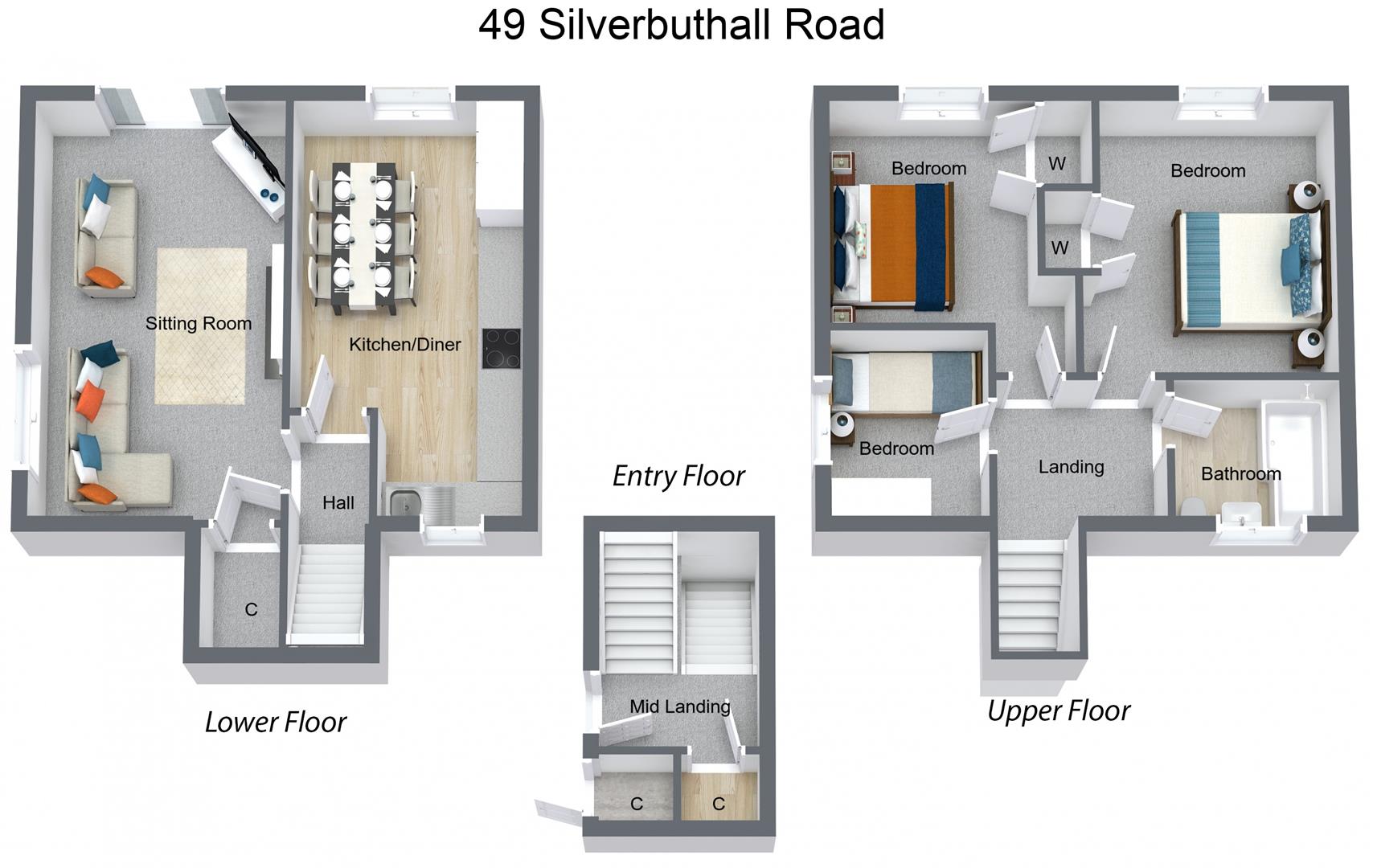 49, Silverbuthall Road, Hawick floorplan