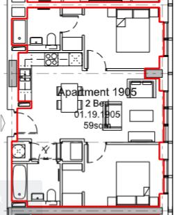 Michigan Towers, 1905, Michigan Avenue, Salford floorplan