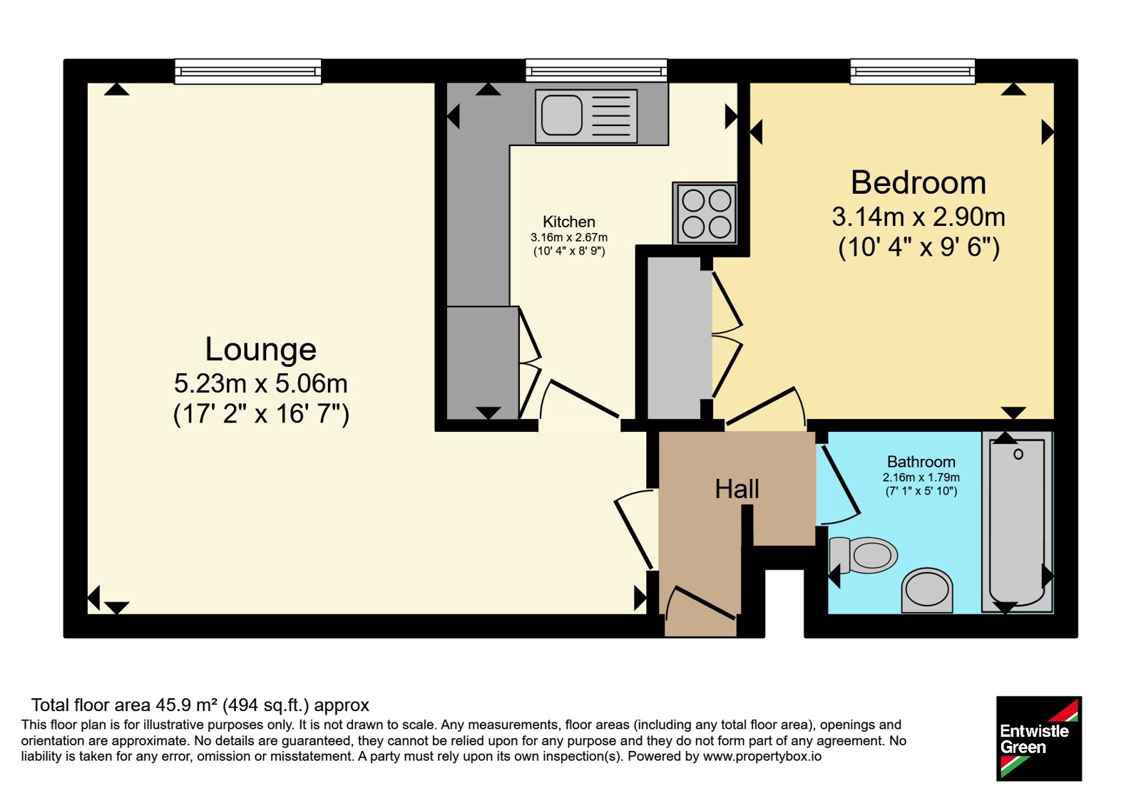 23, Moor Court, Liverpool floorplan