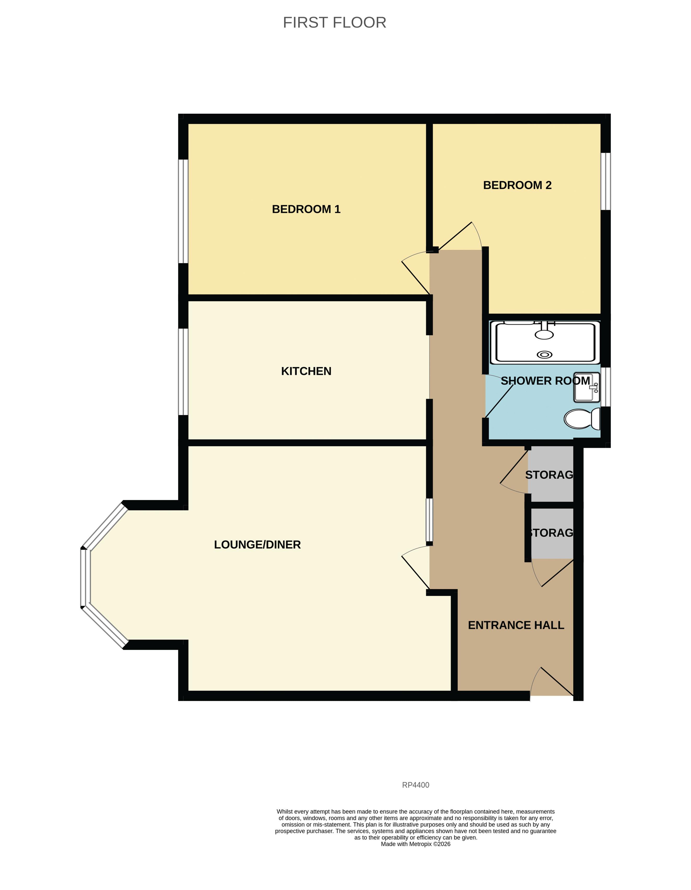 Apt 6 The Towers, Trinity Square, Llandudno floorplan