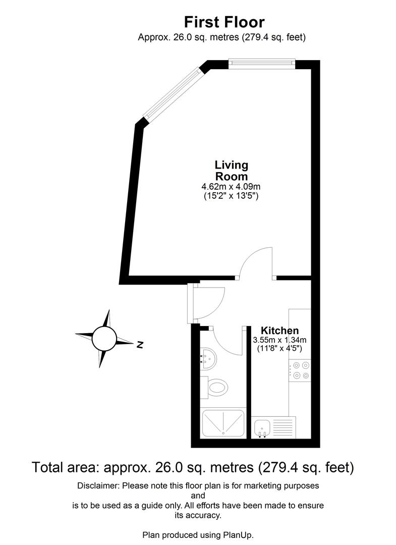 115A, Falcon Road, Battersea floorplan