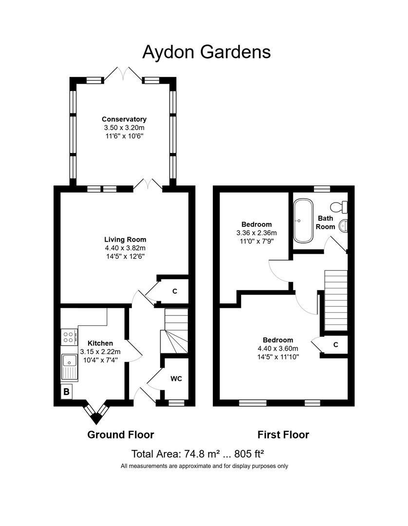 10, Aydon Gardens, Newcastle Upon Tyne floorplan