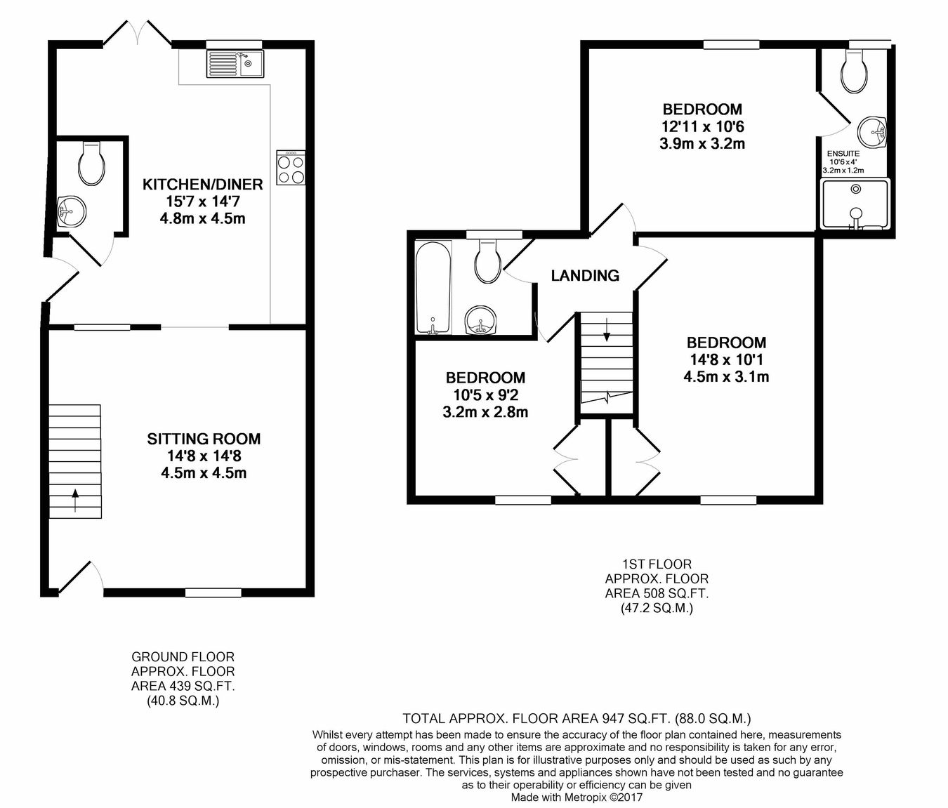 2, The Street, West Monkton, Taunton floorplan