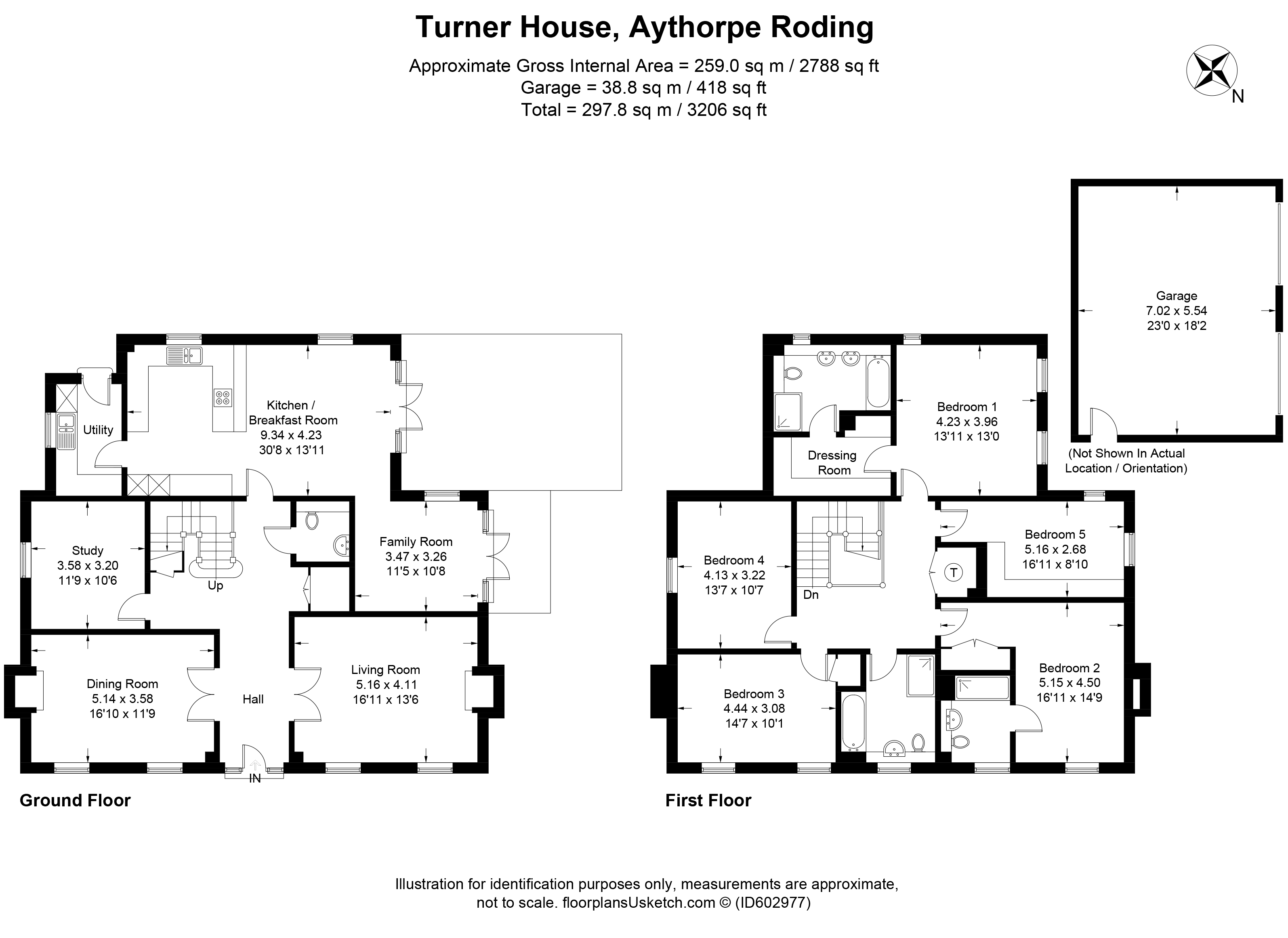 5 bed detached house for sale in Old Mill Close, Aythorpe Roding ...