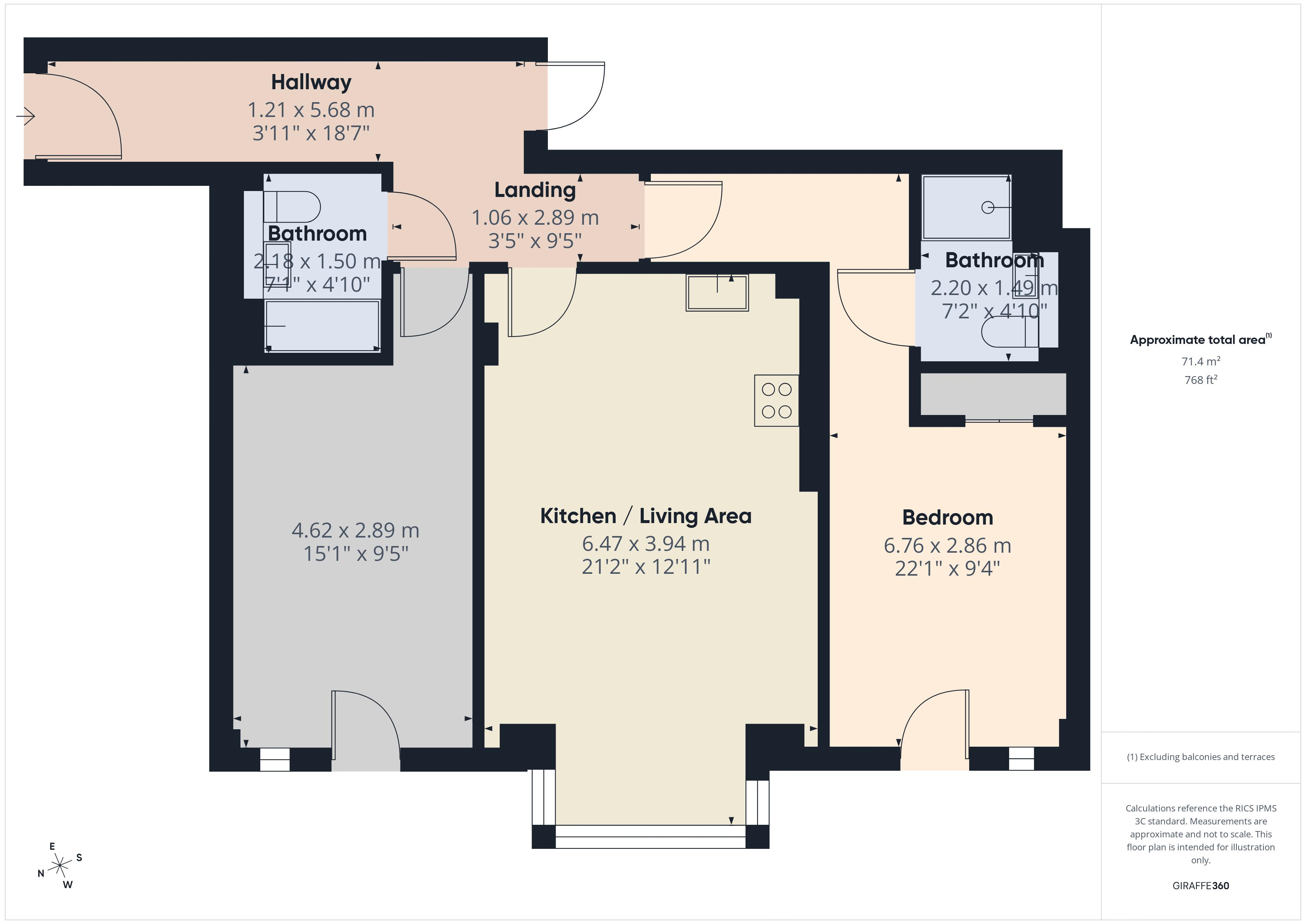 Apartment 30, The Wharf, Chatham floorplan