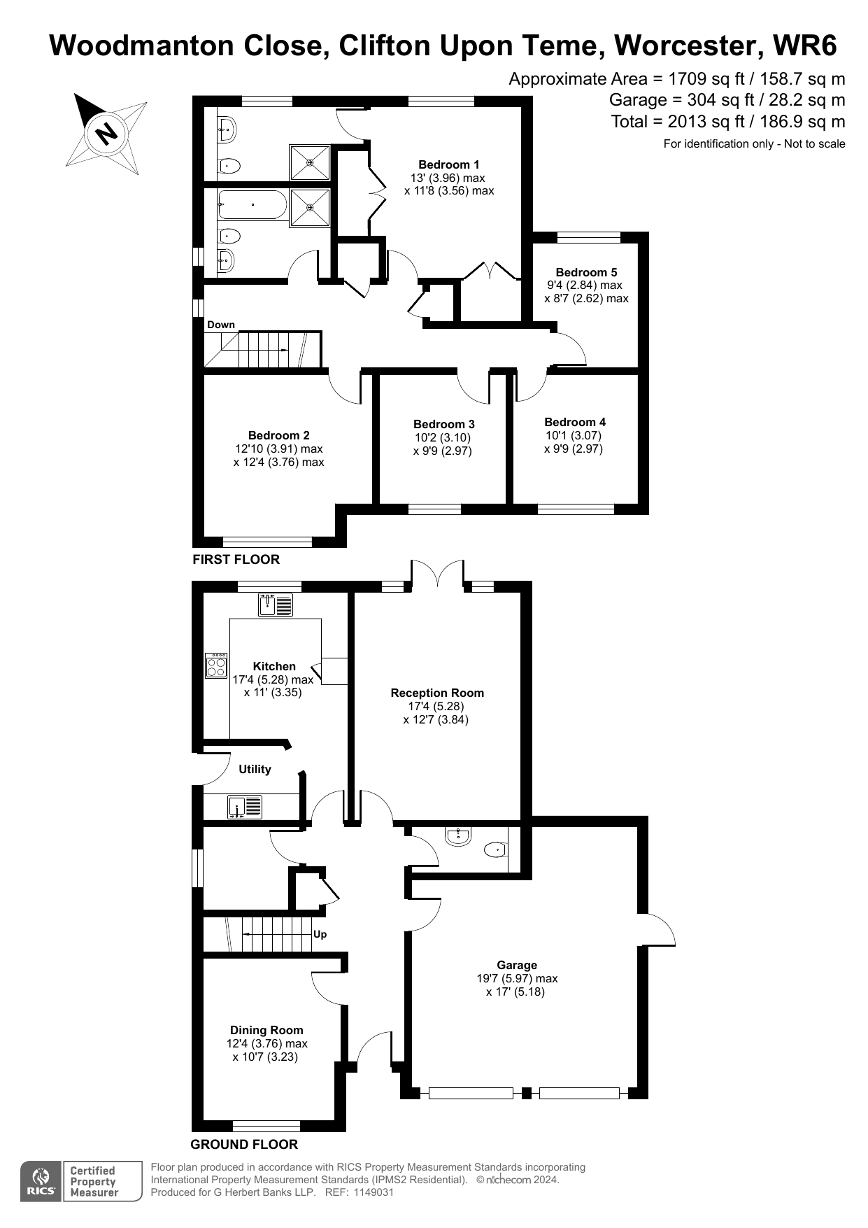 15, Woodmanton Close, Clifton-upon-Teme floorplan
