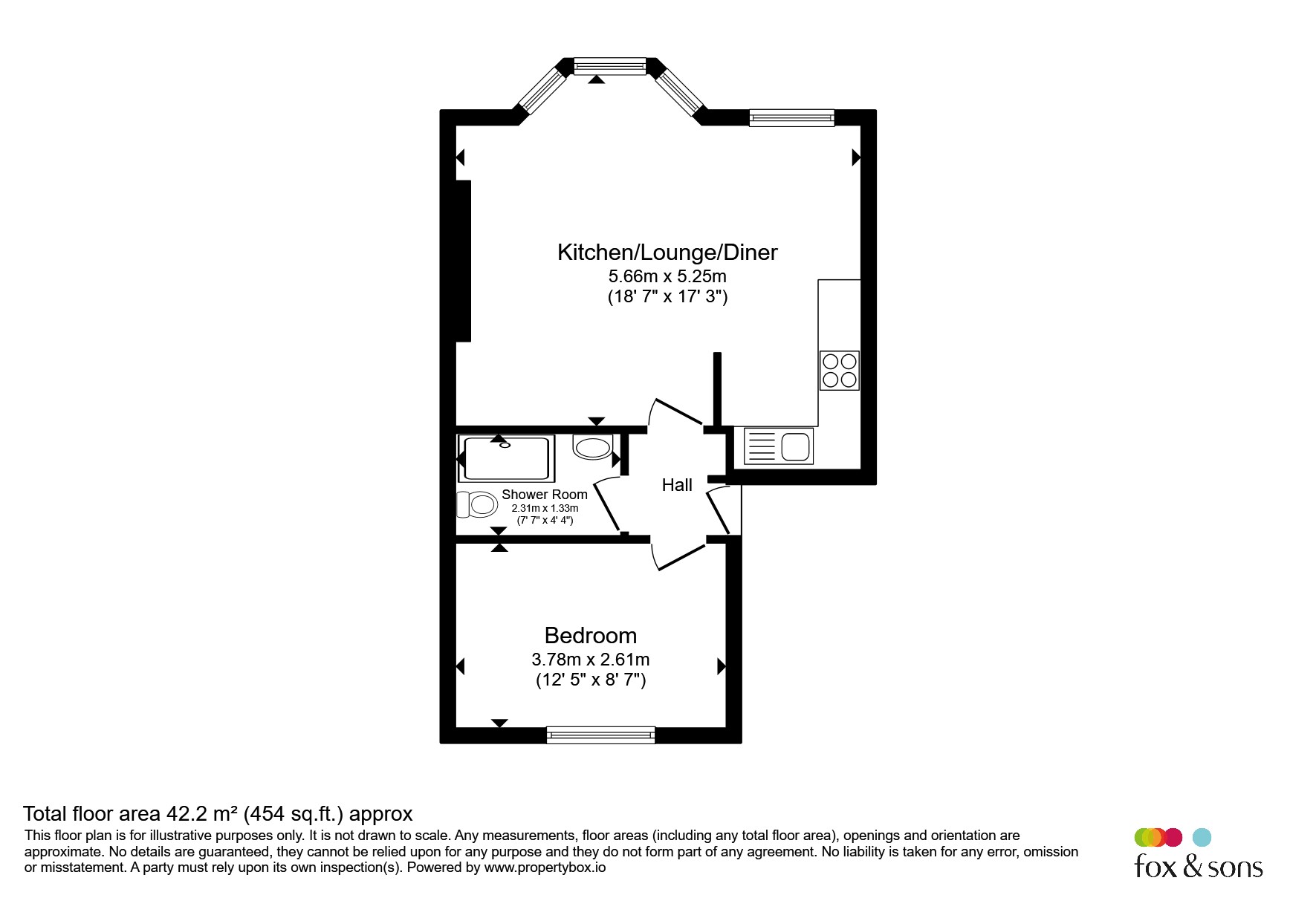 Flat 4, 9, New Steine, BRIGHTON floorplan