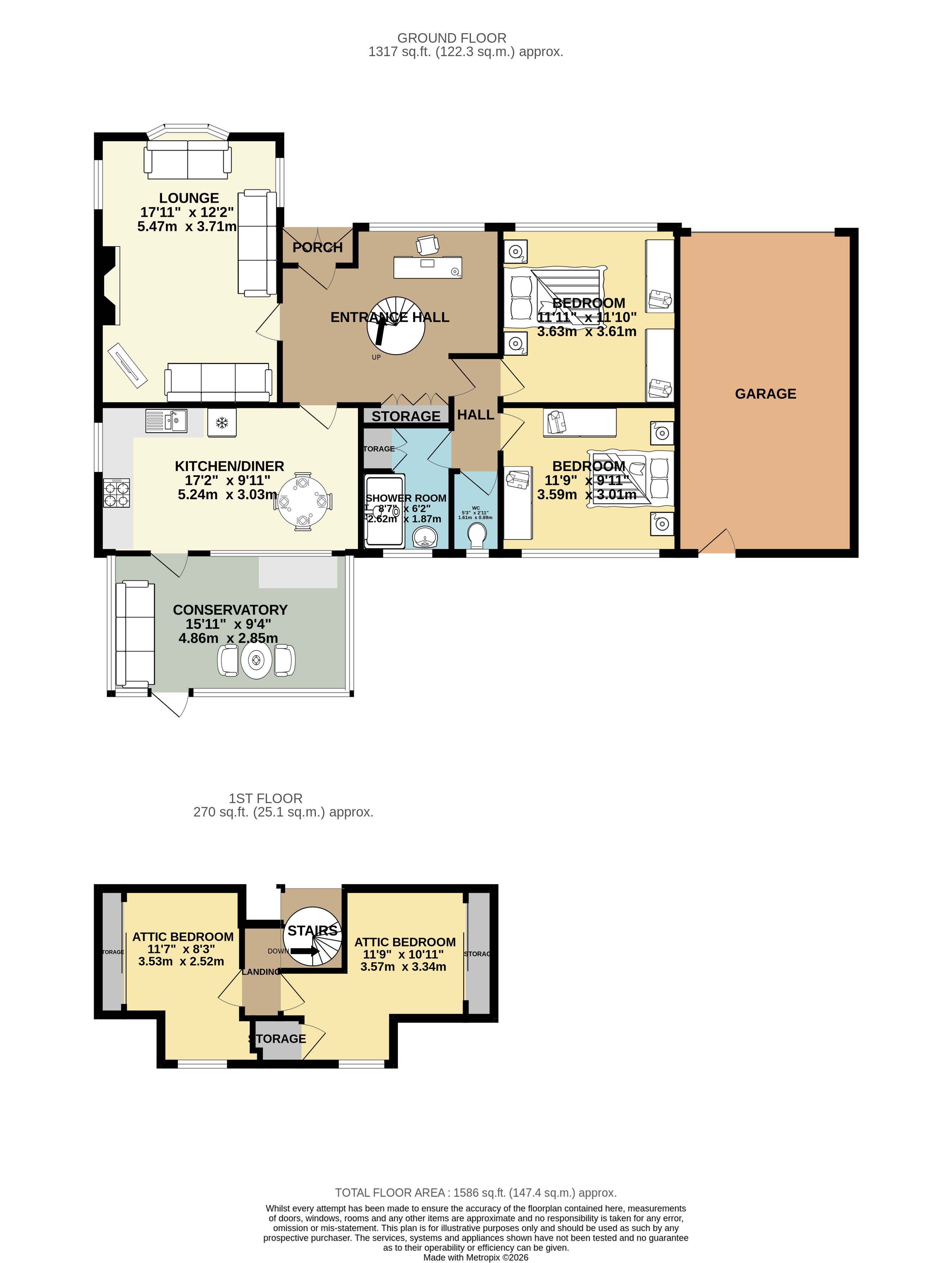 34, Top Road, Doncaster floorplan