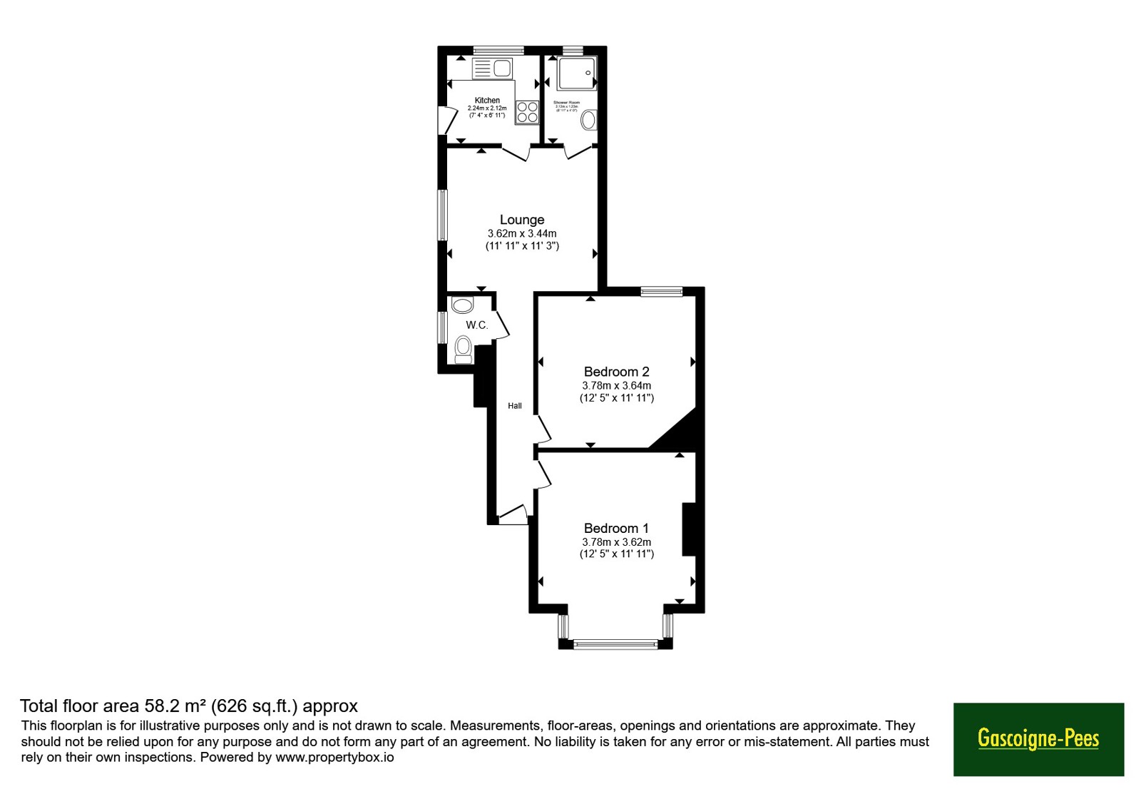 Croft Road, Surrey floorplan