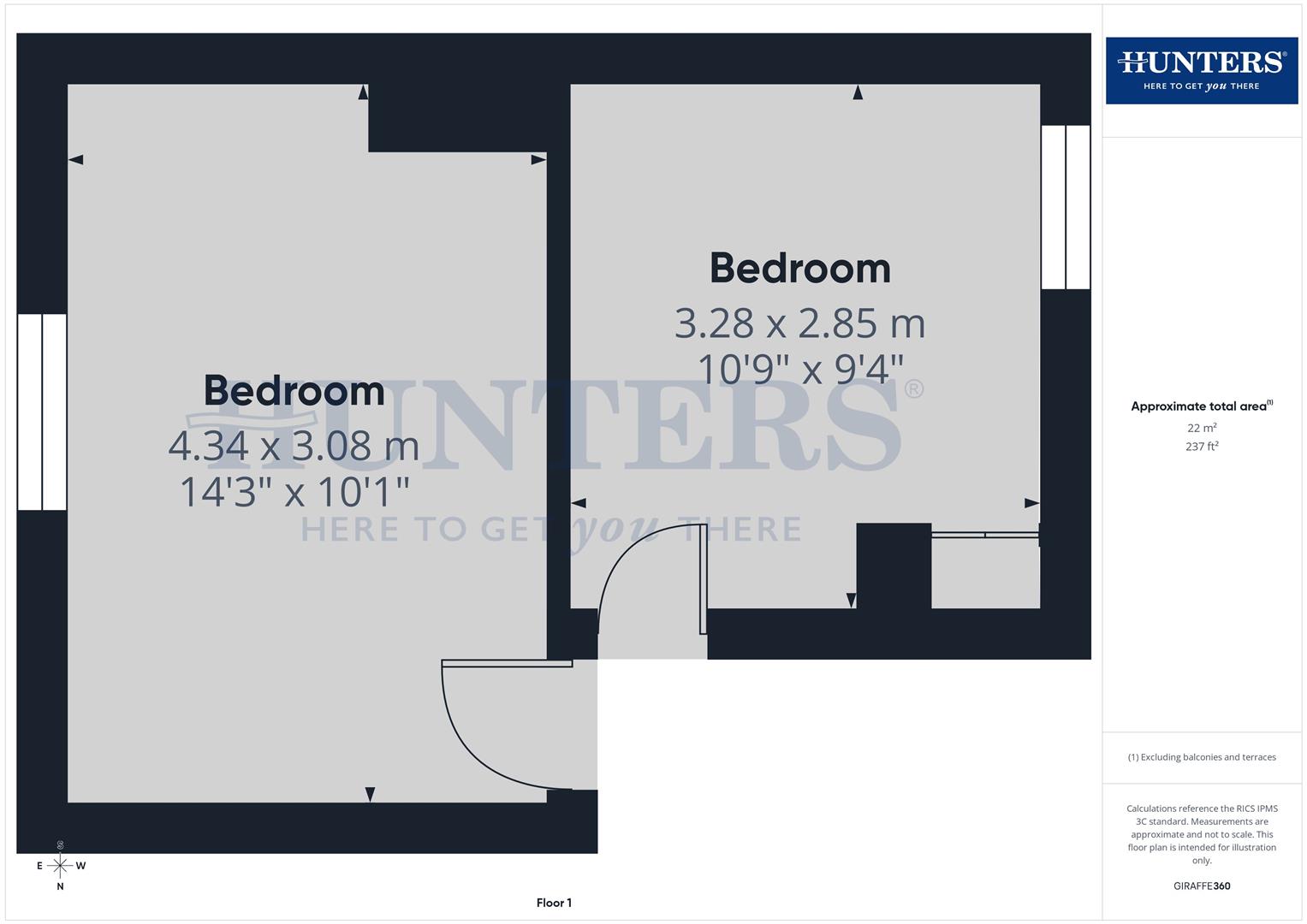 24, Highfield Road, Rowlands Gill floorplan