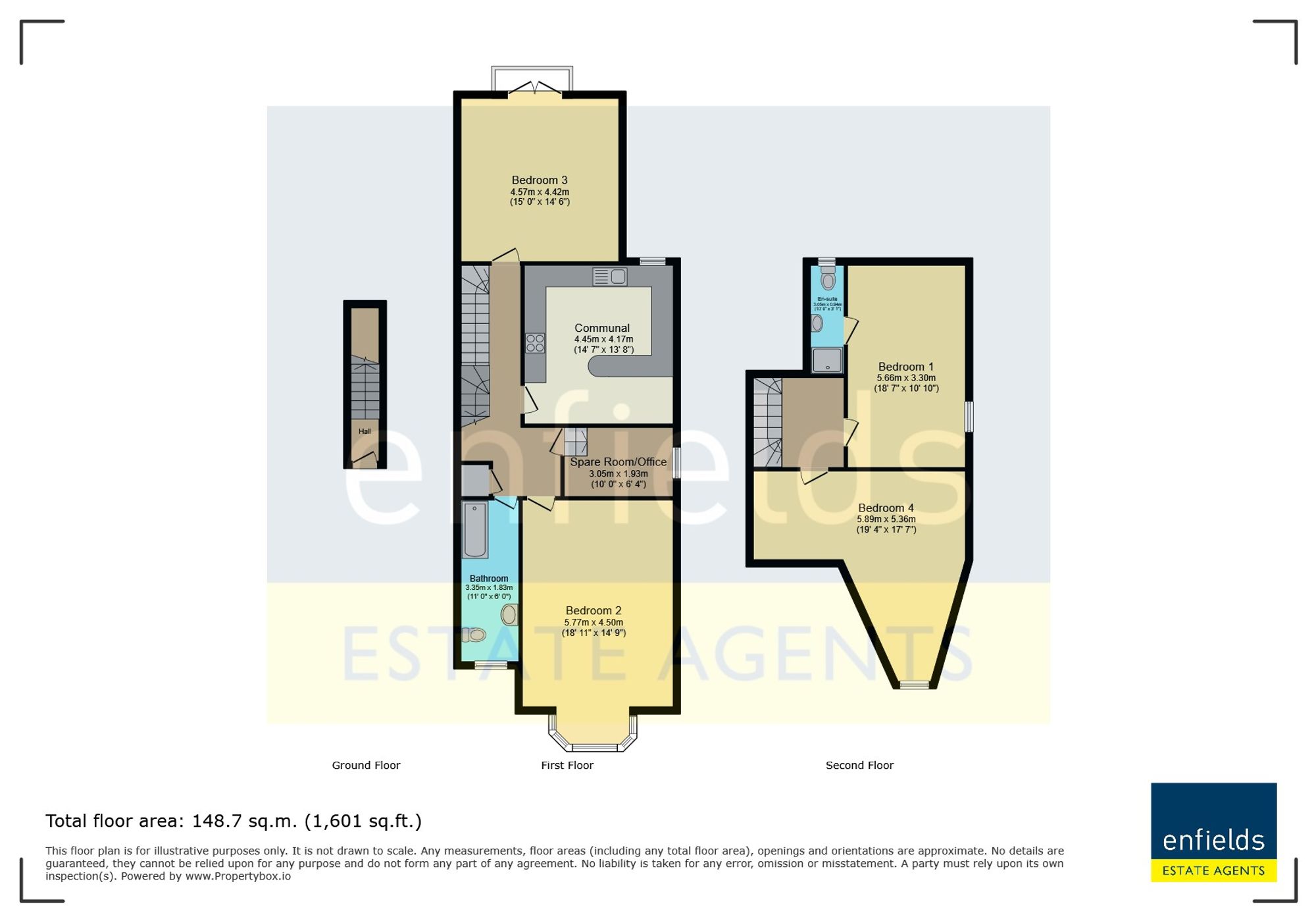 Flat 3, 22 Burnaby Road, Bournemouth floorplan