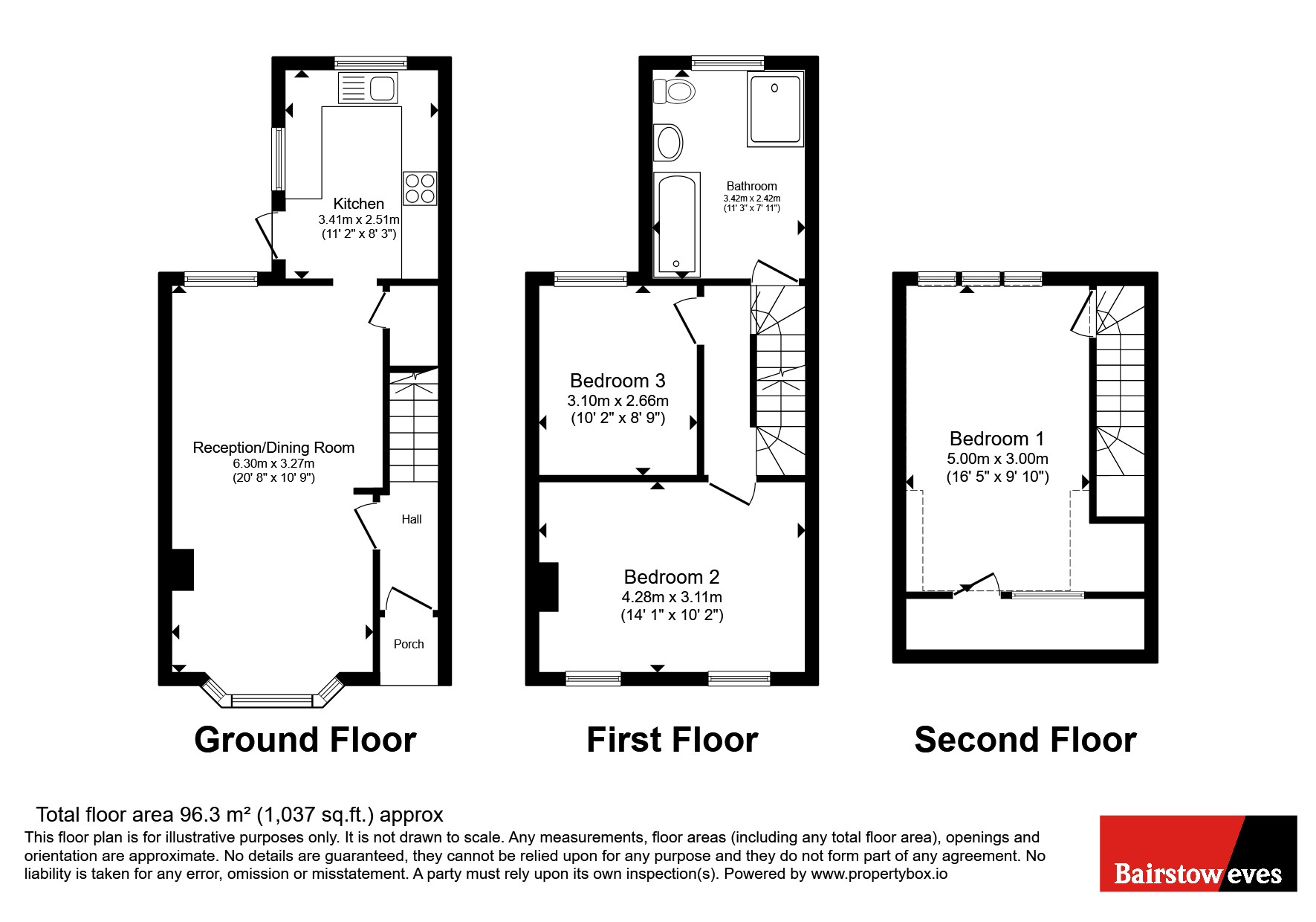 115, Bulwer Road, London floorplan