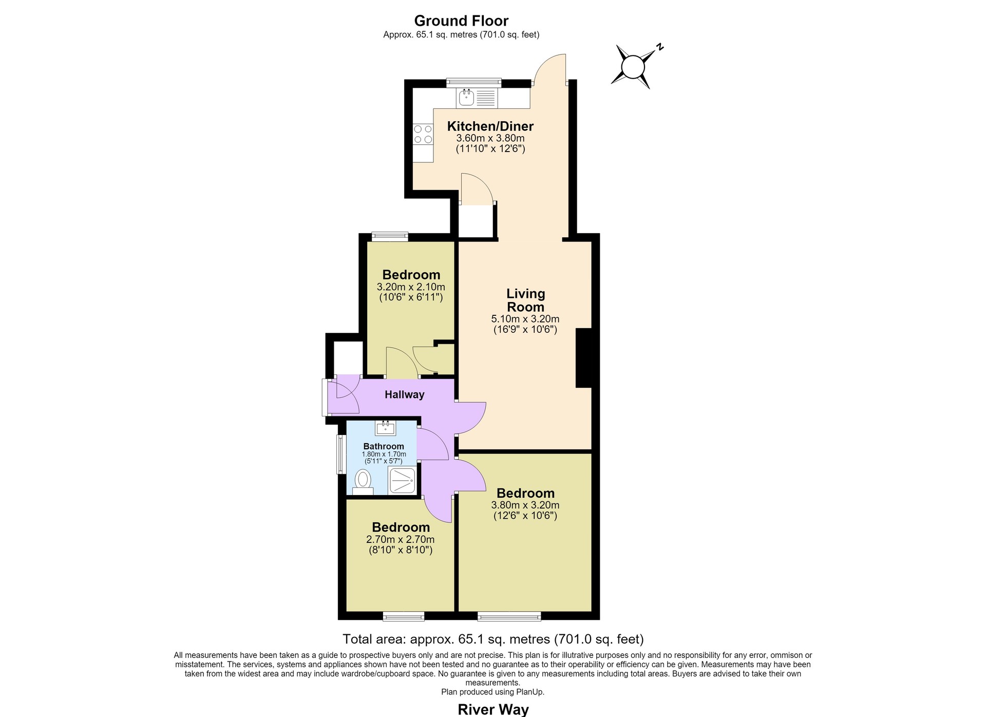 78, River Way, Loughton floorplan