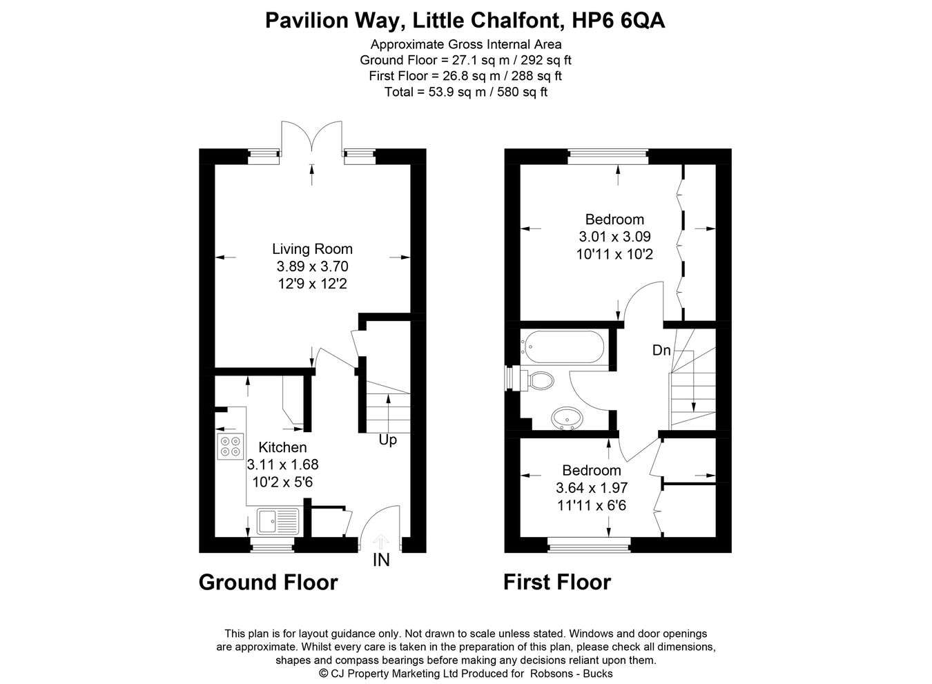 18, Pavilion Way, Amersham floorplan