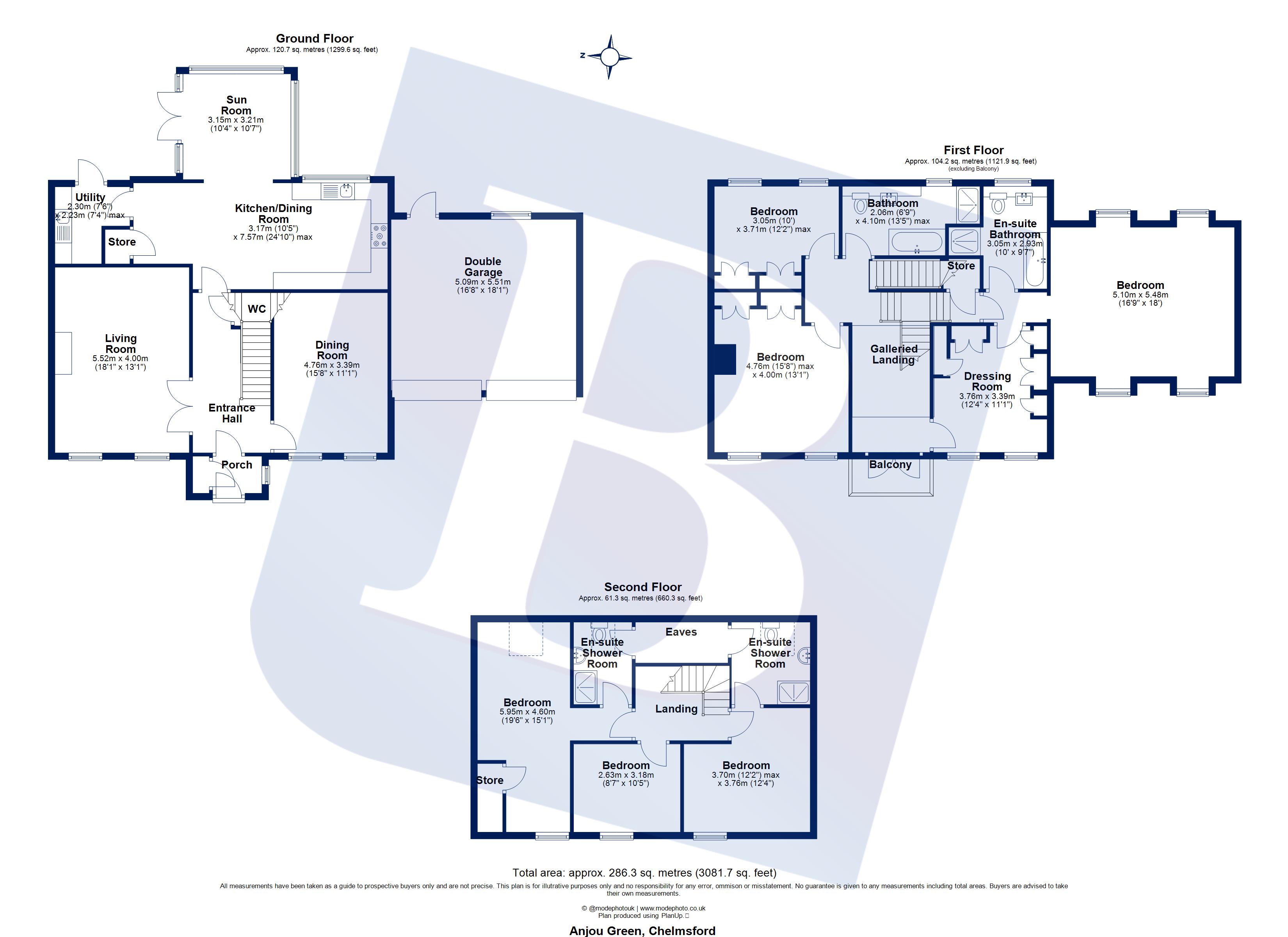 2, Anjou Green, Chelmsford floorplan