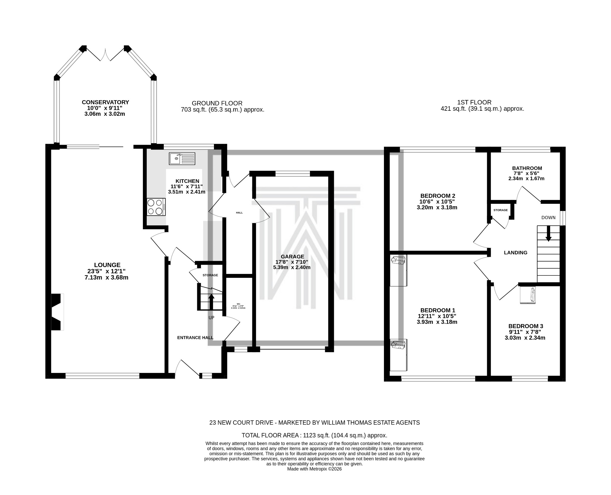 23 New Court Drive, Bolton floorplan