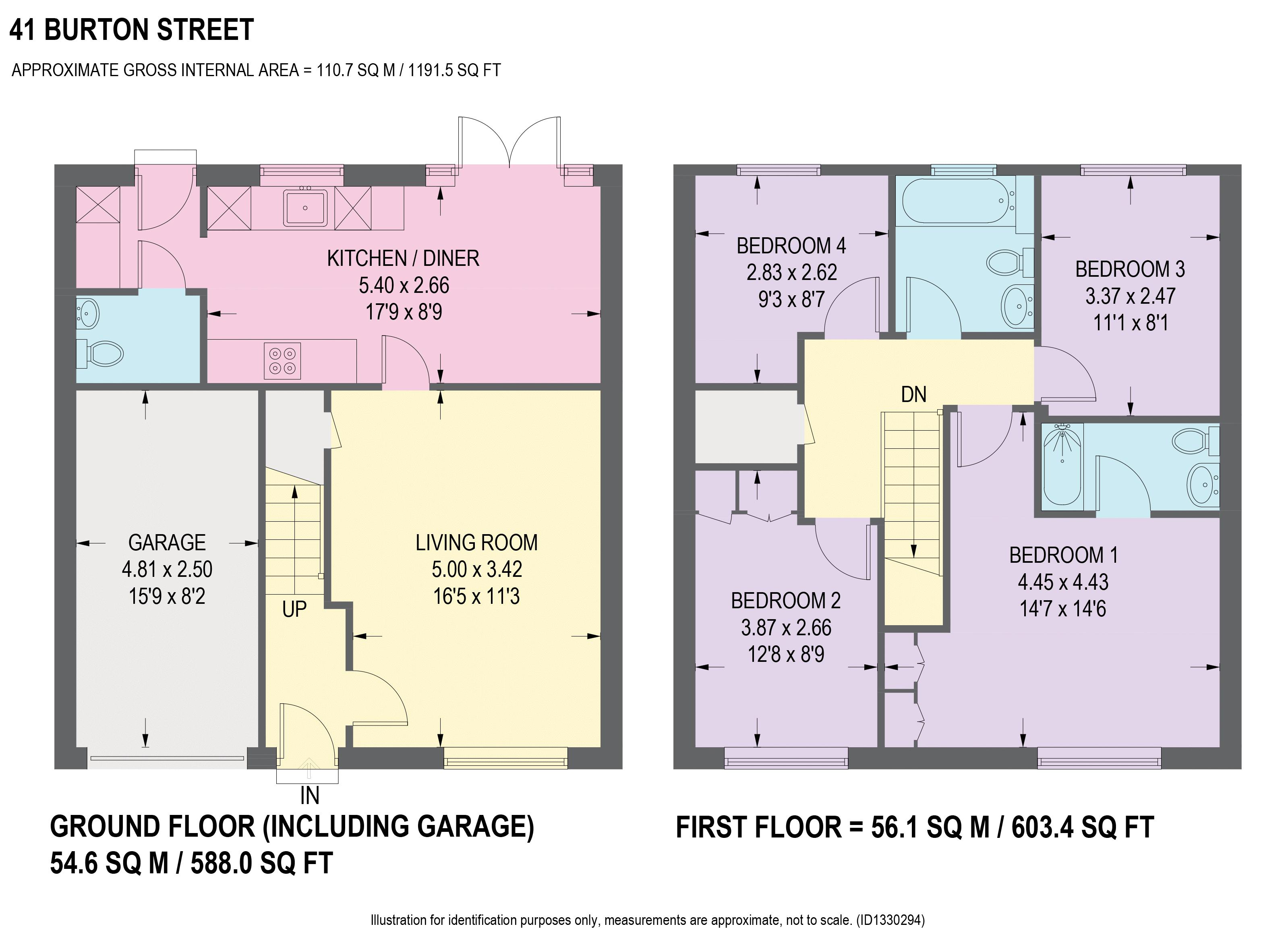 41, Burton Street, Chesterfield floorplan