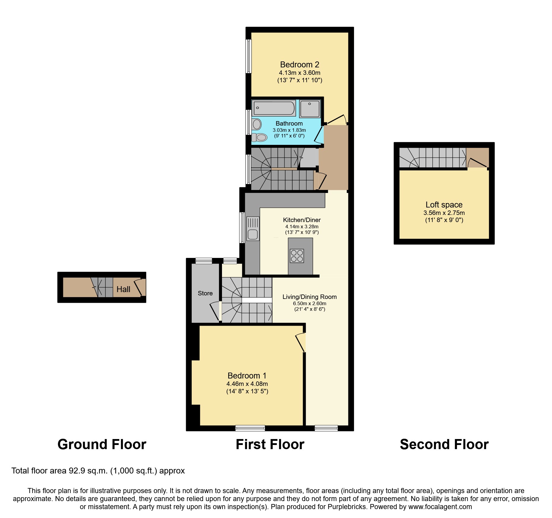 38c, Victoria Avenue, Whitley Bay floorplan
