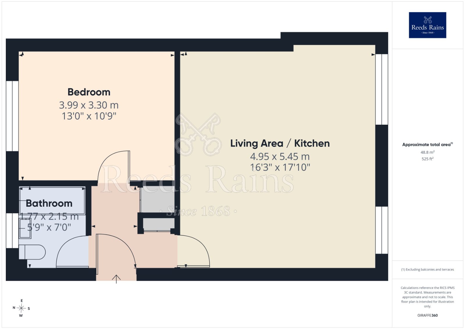 Flat 13, 3, Falconwood Way, Manchester floorplan